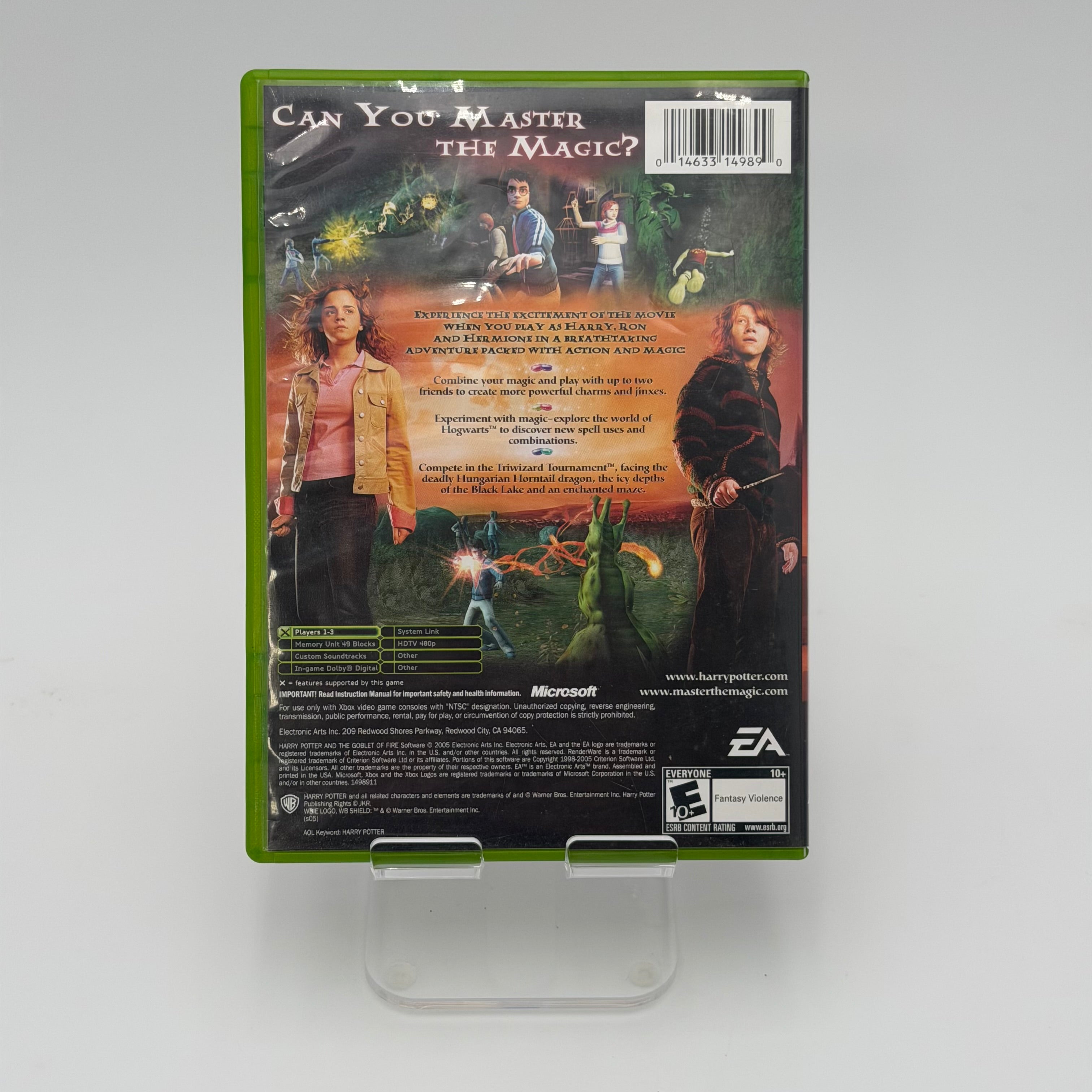 Harry Potter and the Goblet of Fire (Xbox, 2005) Complete Tested Working