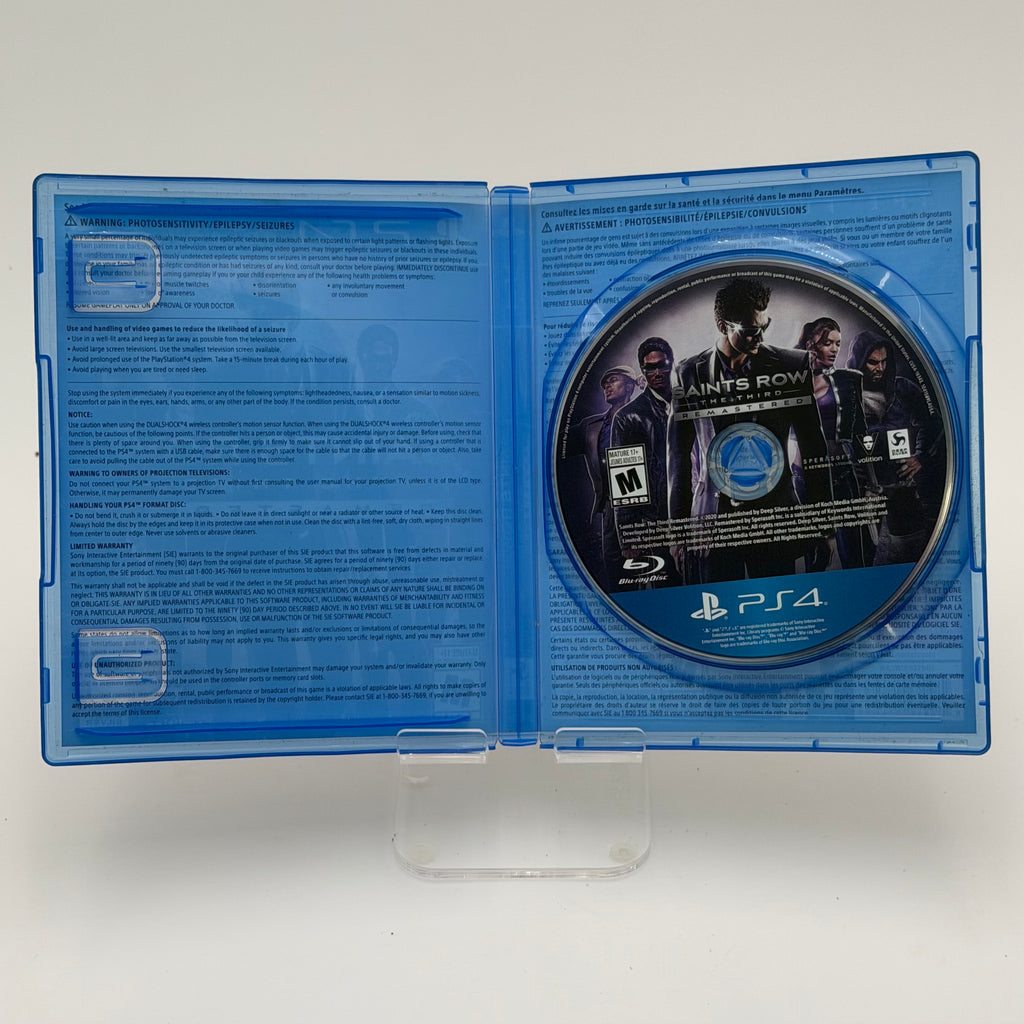 Saints Row: The Third - Remastered (Sony PlayStation 4, 2020) - Complete
