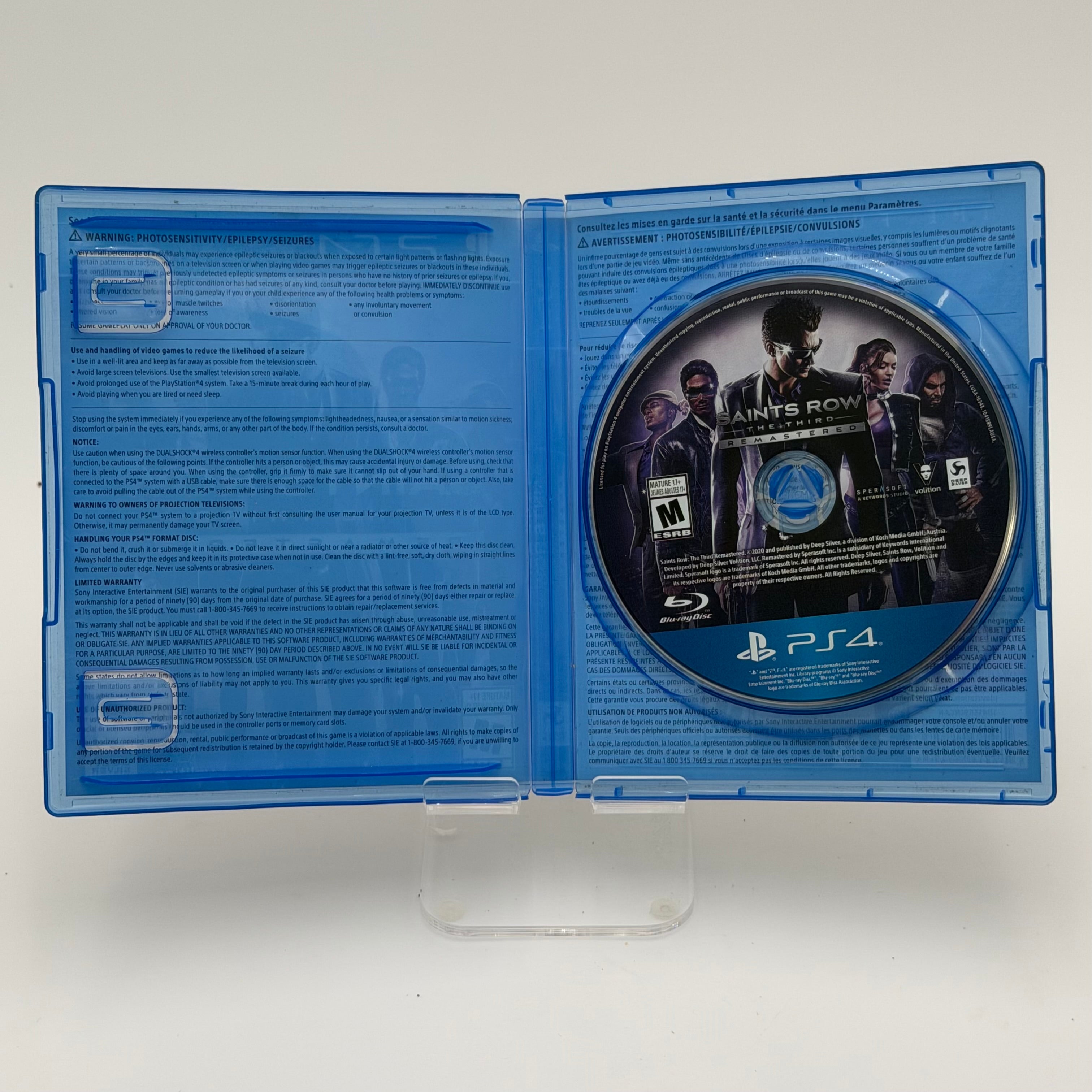 Saints Row: The Third - Remastered (Sony PlayStation 4, 2020) - Complete