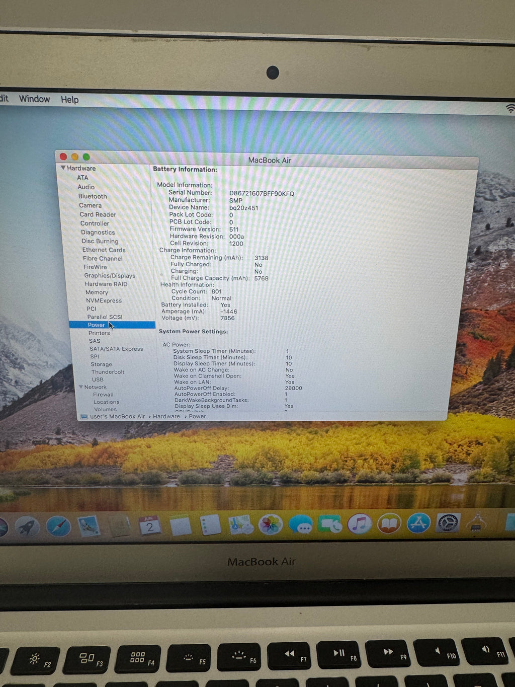 Apple MacBook Air 13" A1466 2012 128GB 4GB Core i3 Silver