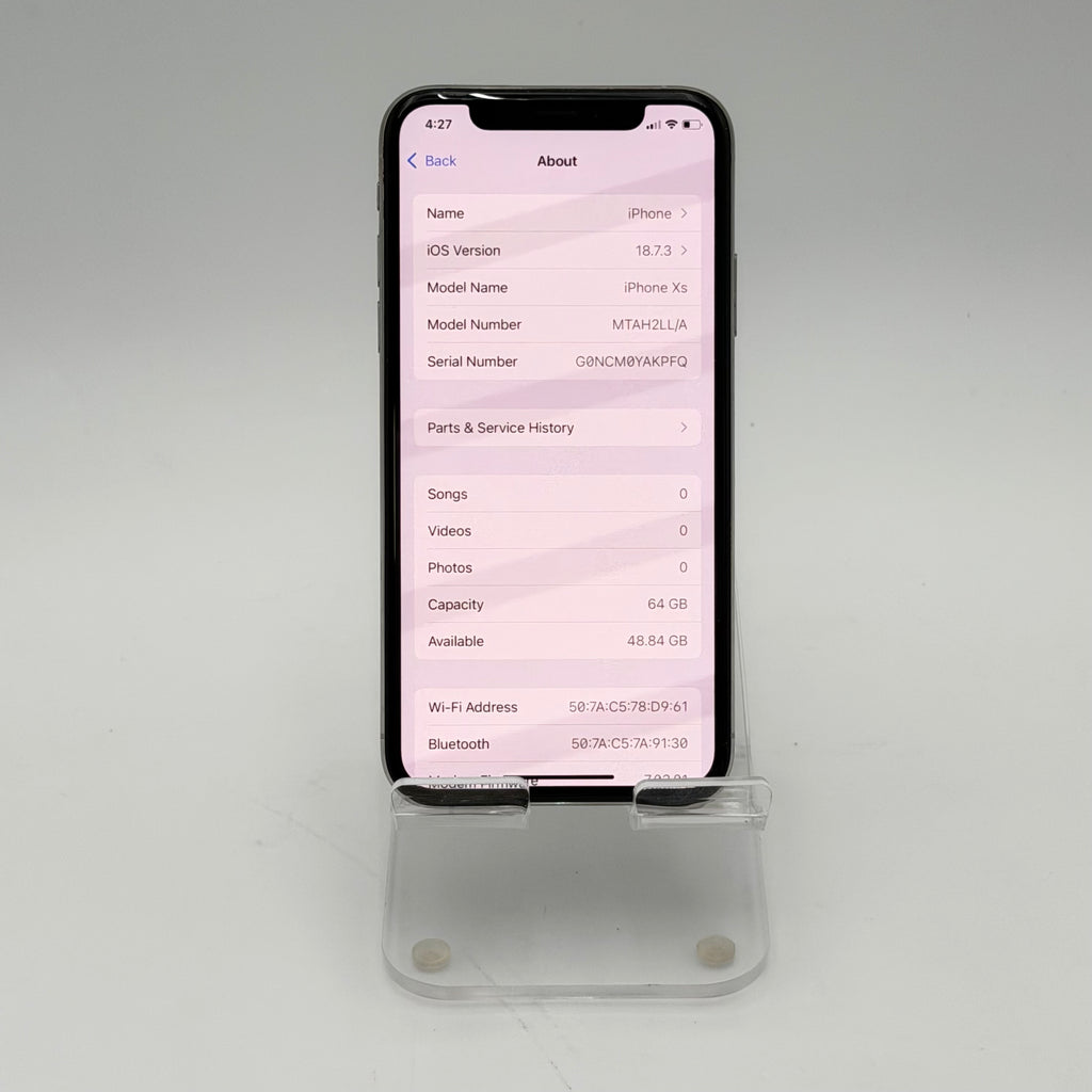 Apple iPhone XS 64GB White Unlocked - Broken