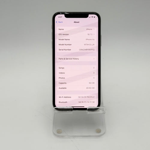 Apple iPhone XS 64GB White Unlocked - Broken
