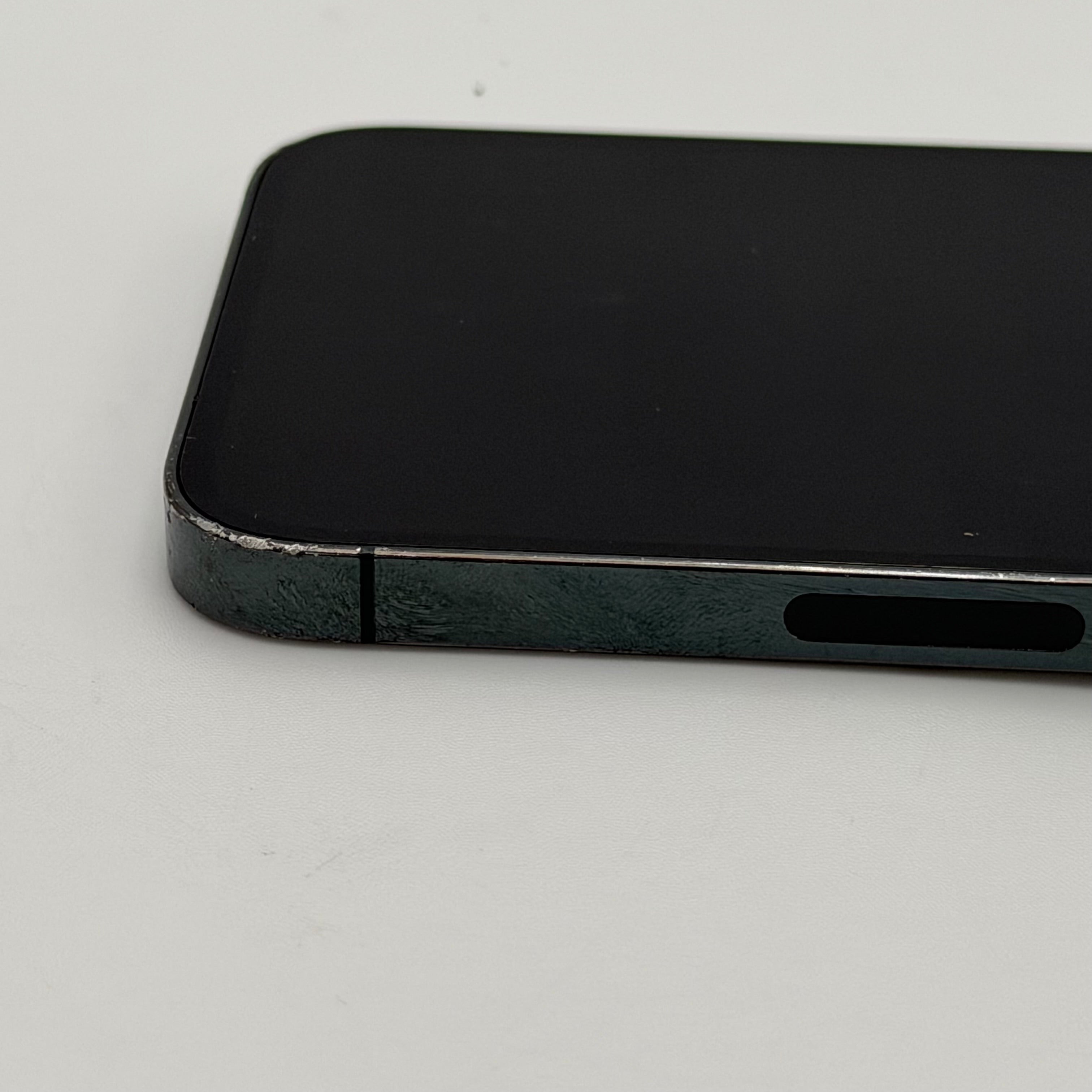 Broken Unlocked Apple iPhone 13 Pro - 128GB - Green - Cracked Rear Camera - Back