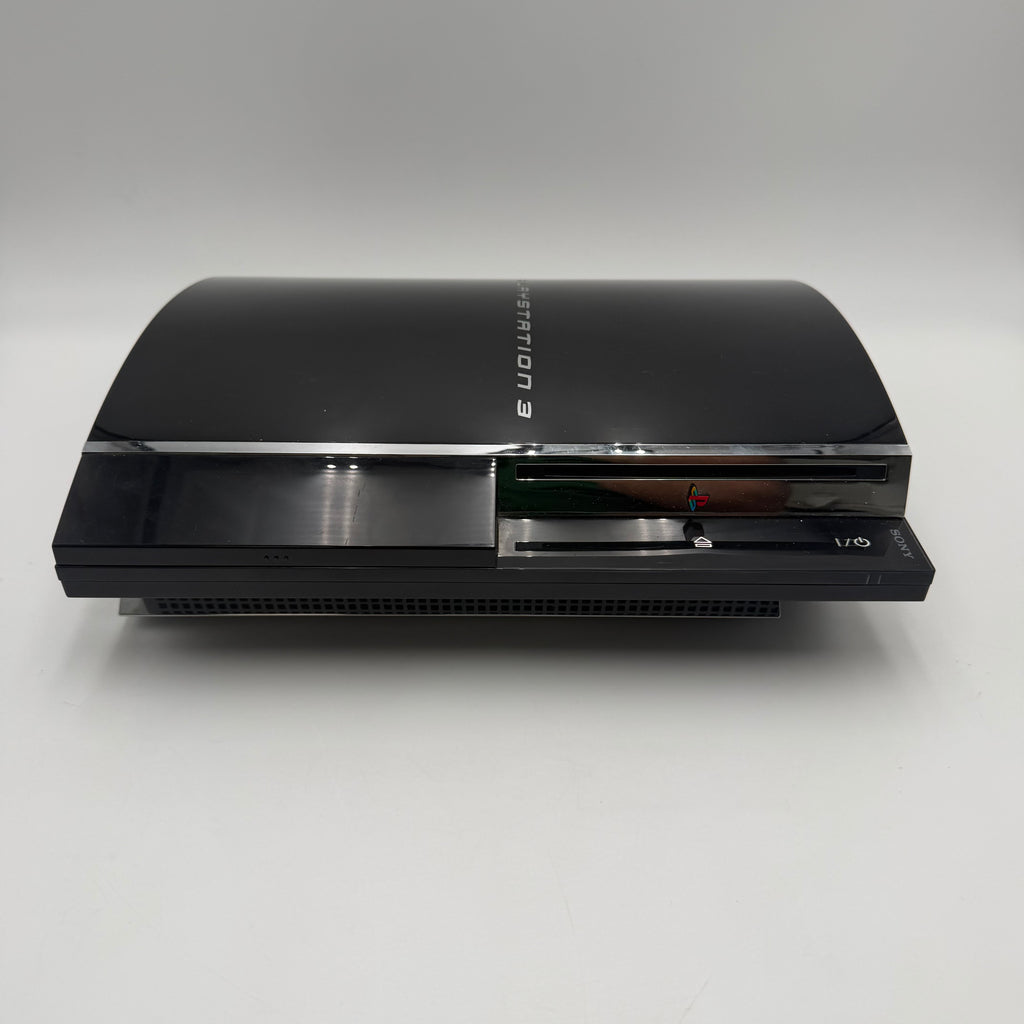 Sony PlayStation 3 Backward Compatible 80GB Black Console CECHE01 w/ 2 controllers