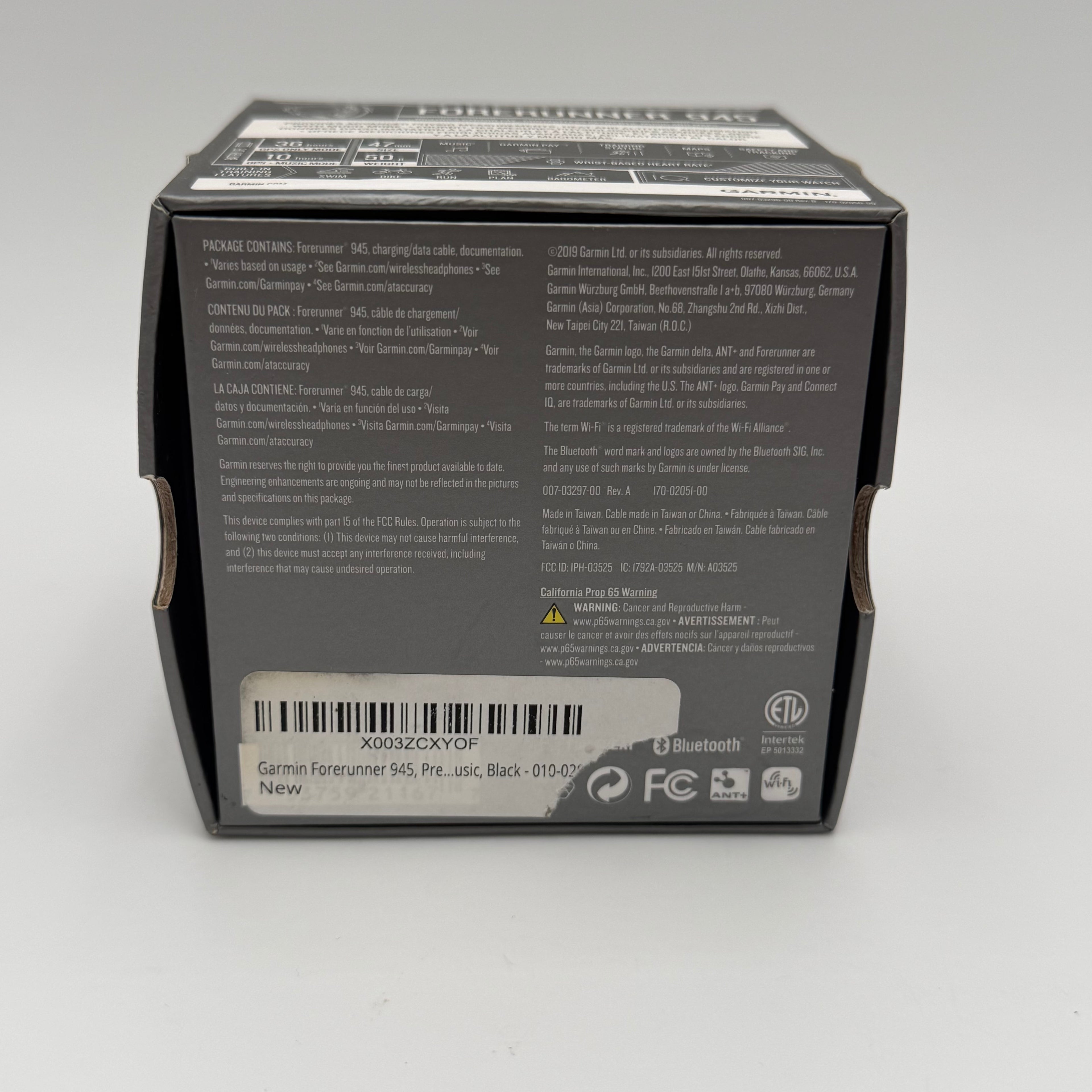 Garmin Forerunner 945 GPS Running Heartrate Watch Black