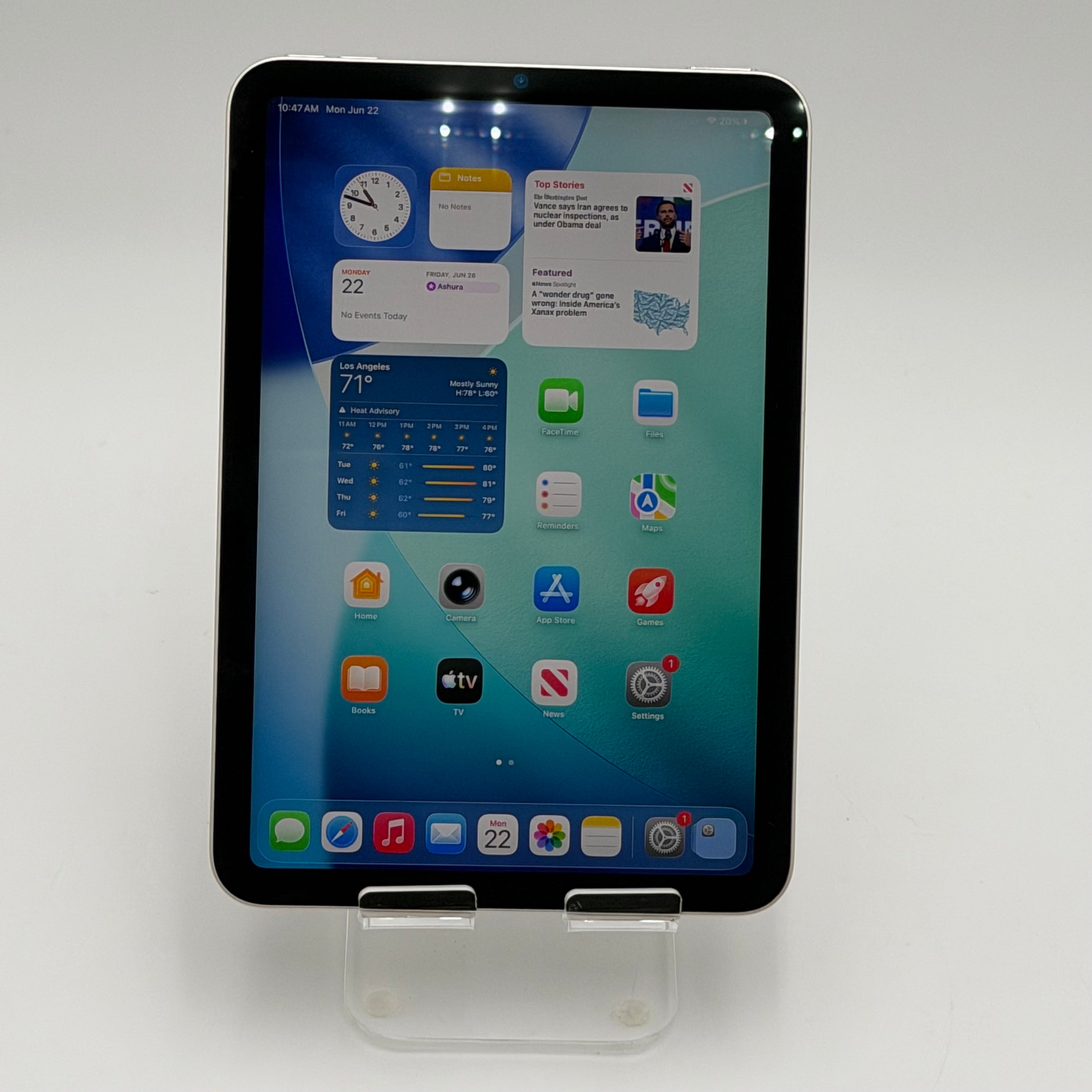 Apple iPad mini (6th Generation) A2567 64 GB, Wi-Fi Only, 8.3 in - Space Gray