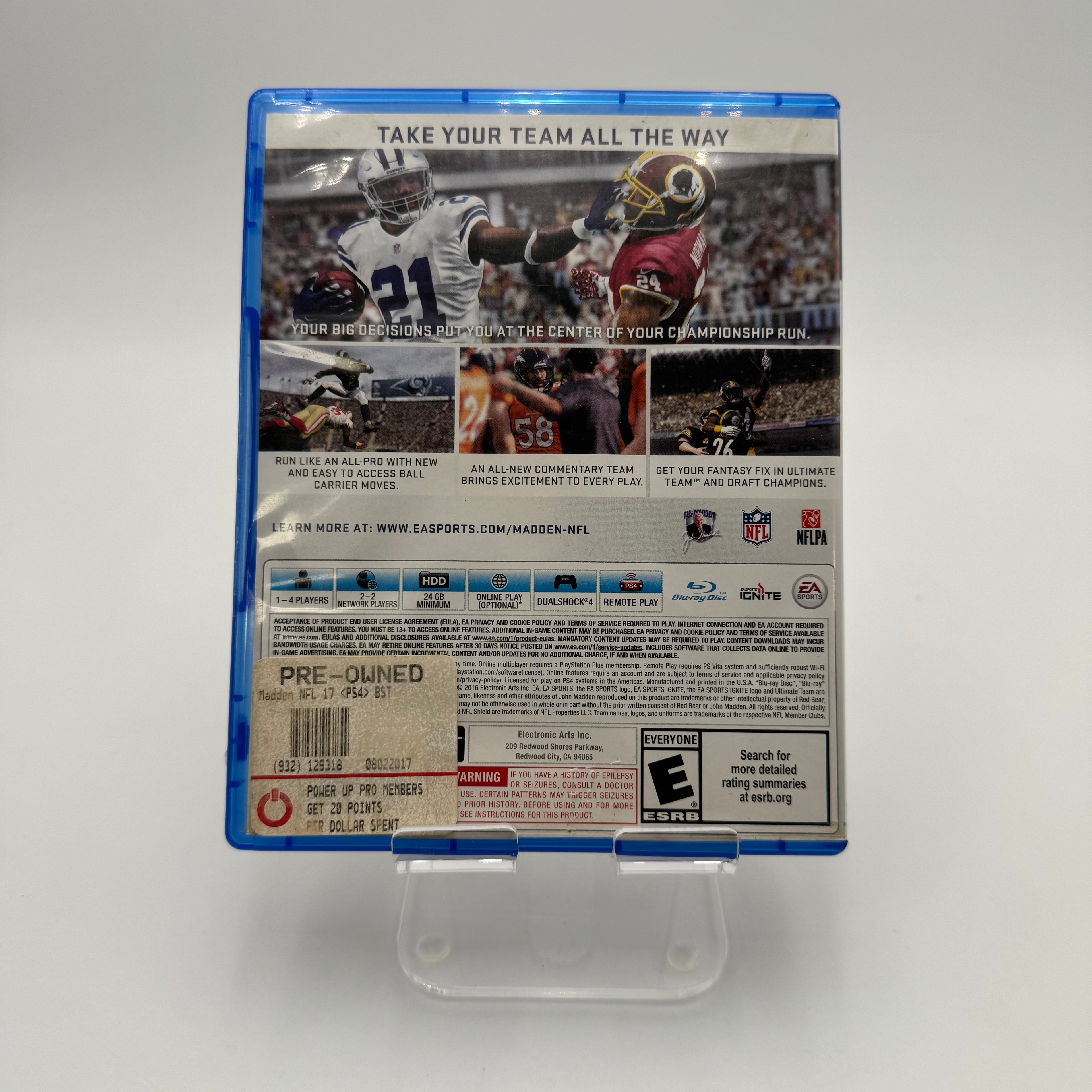 Madden NFL 17 for PlayStation 4 - Used - A - Blue