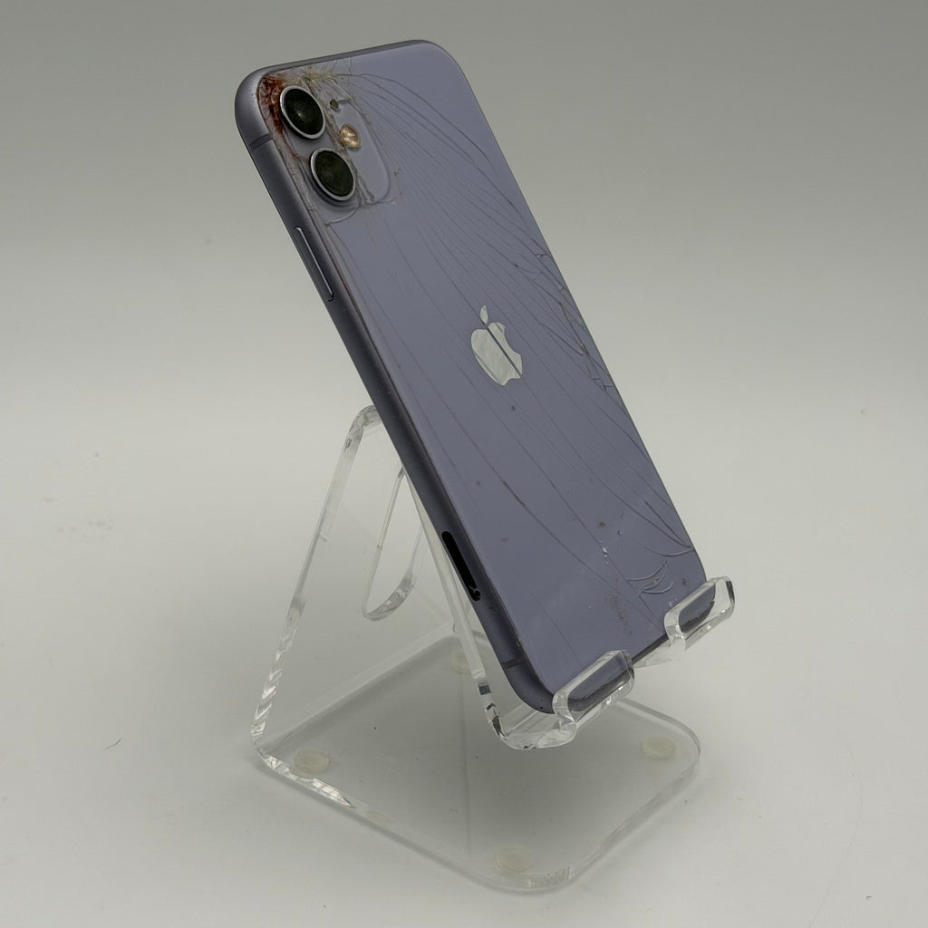 Broken Unlocked Apple iPhone 11 64GB  Cracked back