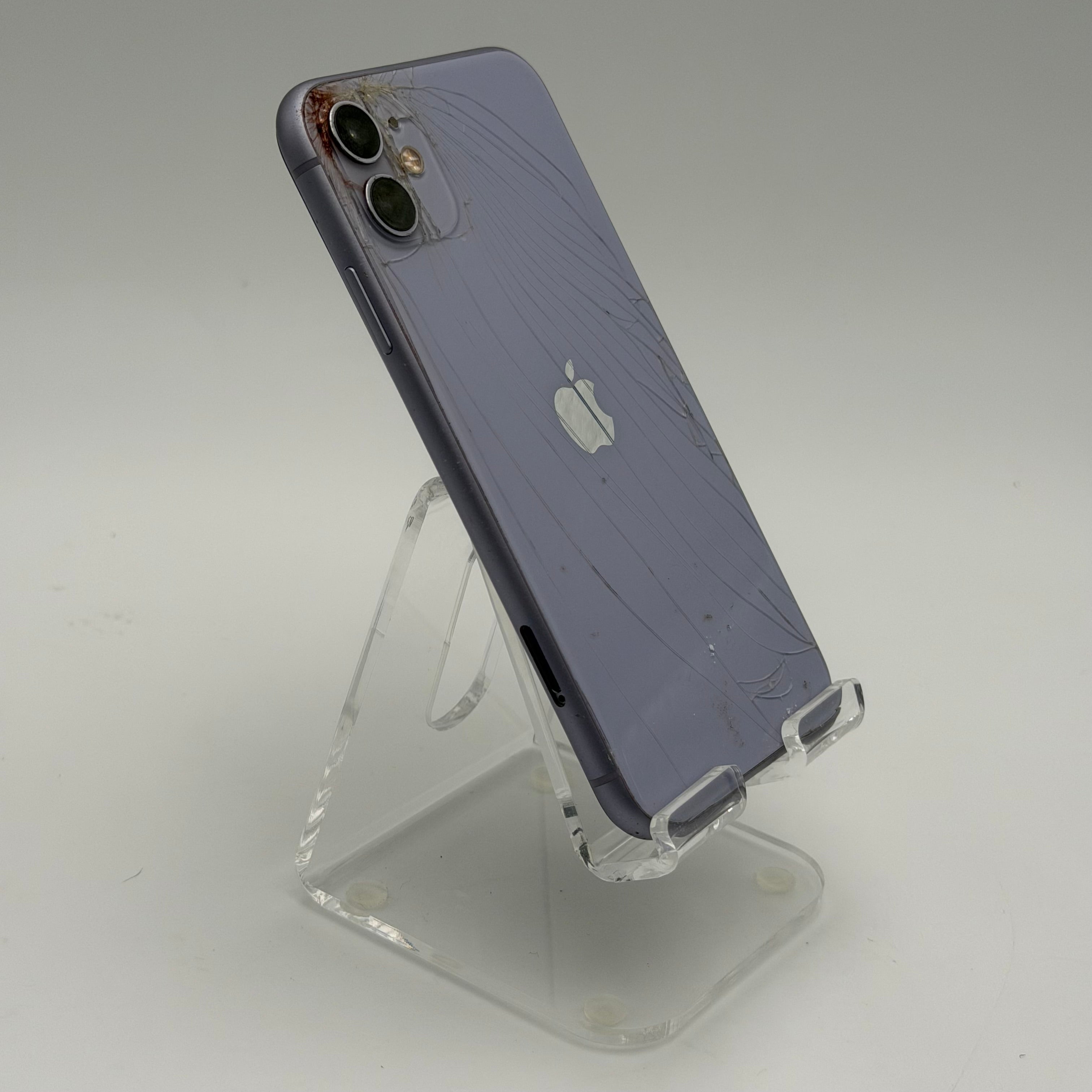 Broken Unlocked Apple iPhone 11 64GB  Cracked back