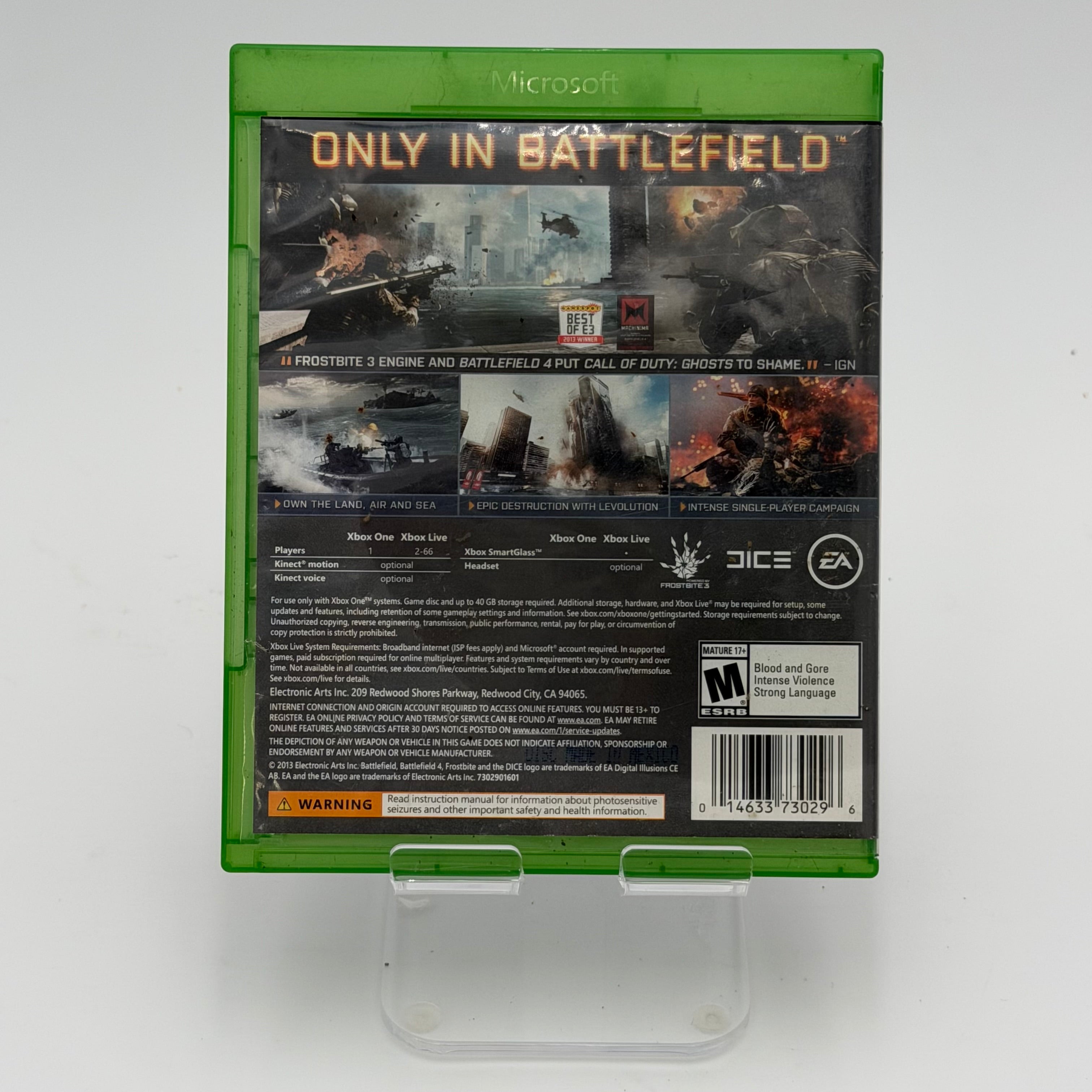 Battlefield 4 (Microsoft Xbox One, 2013) - Complete