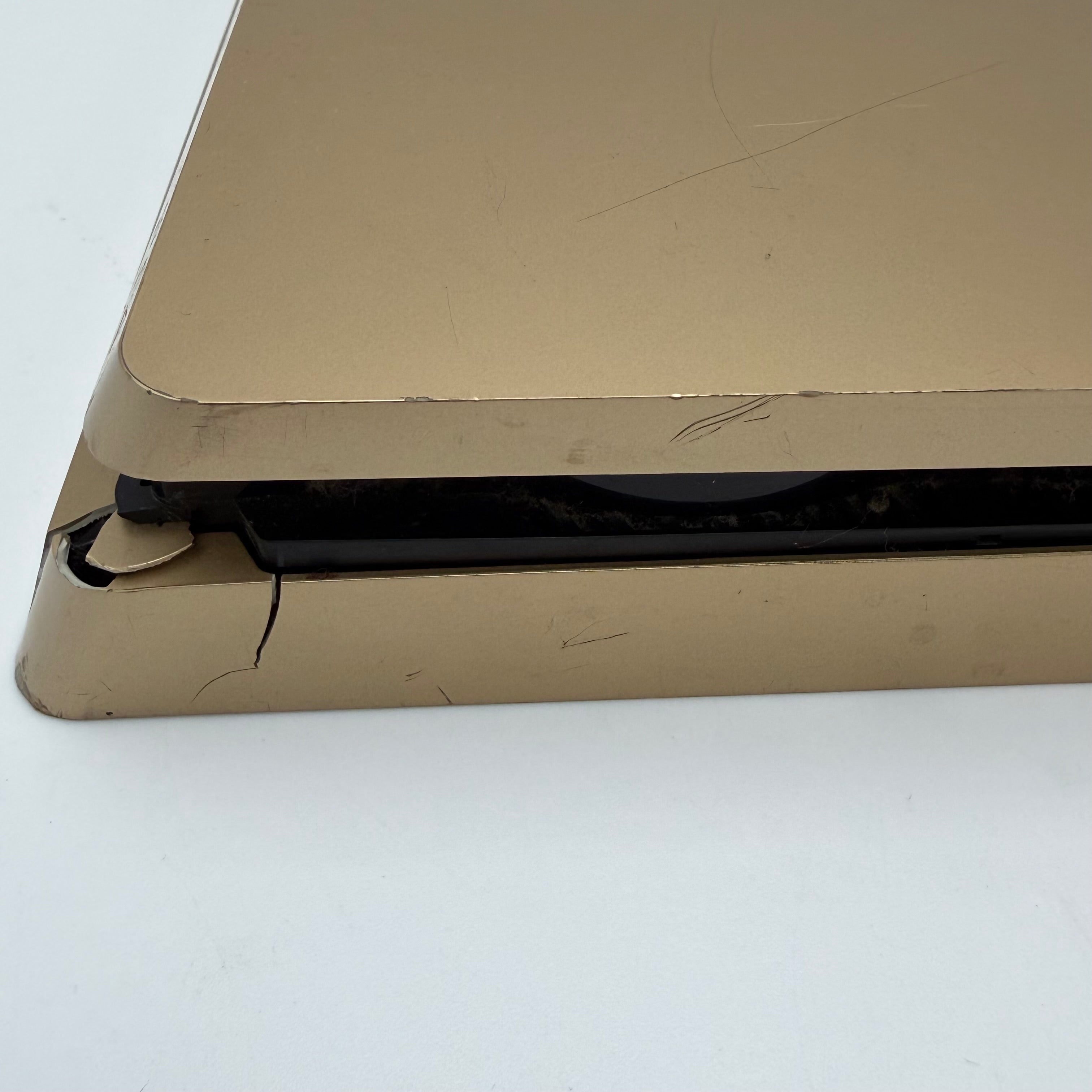 Sony PlayStation 4 PS4 CUH-2015B 1TB Limited Edition Gold Console - READ