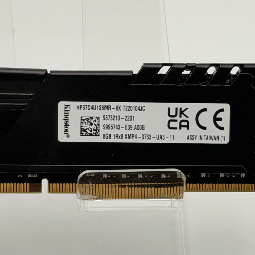Kingston HyperX Fury 16GB (1x8GB) DDR4 3733MHz RAM Black HP37D4U1S8ME-8X