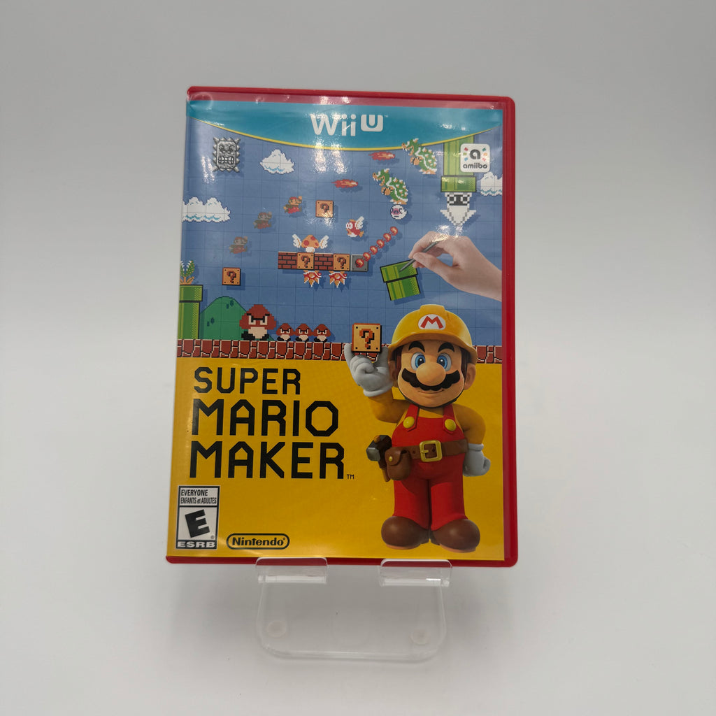 Wii U Super Mario Maker Video Game Disc Complete Case Inserts Tested