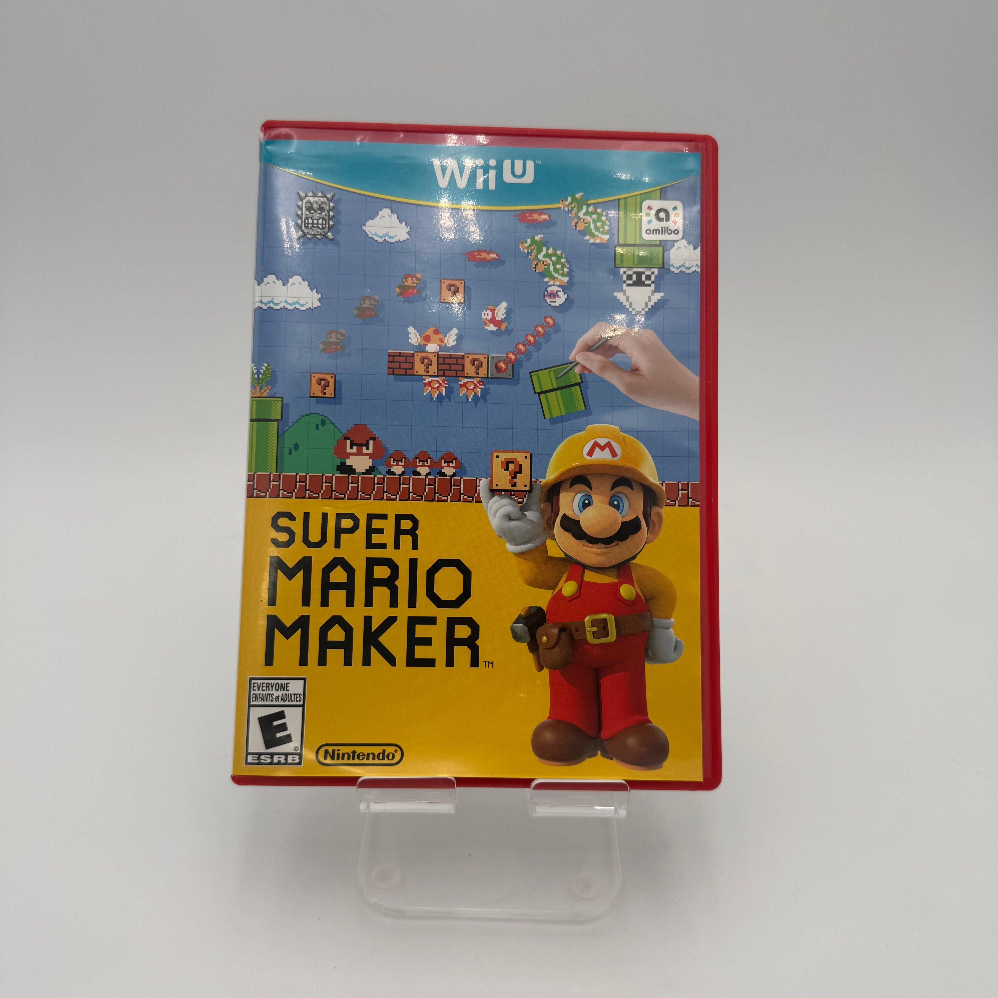Wii U Super Mario Maker Video Game Disc Complete Case Inserts Tested