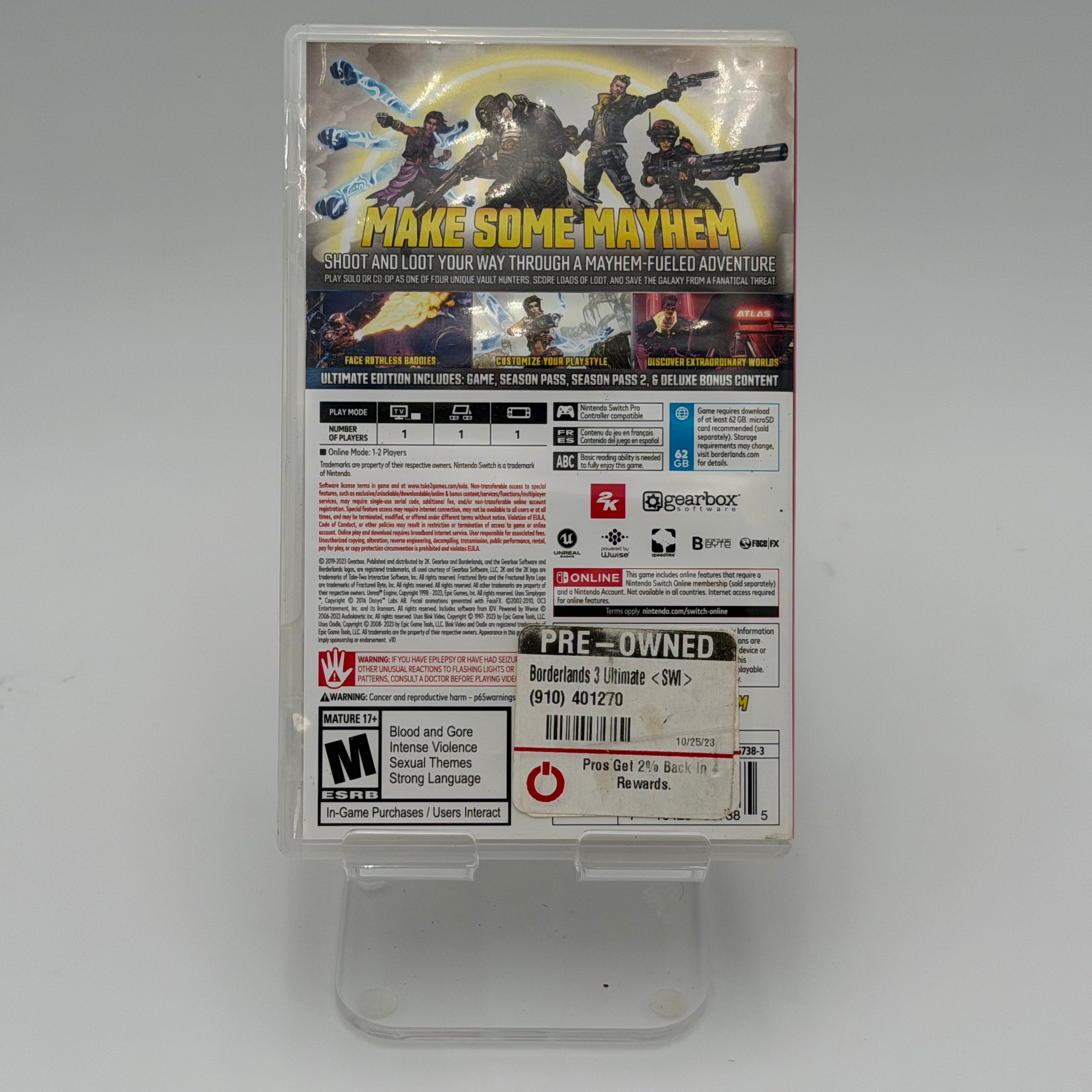 Nintendo Switch Borderlands 3: Ultimate Edition Video Game