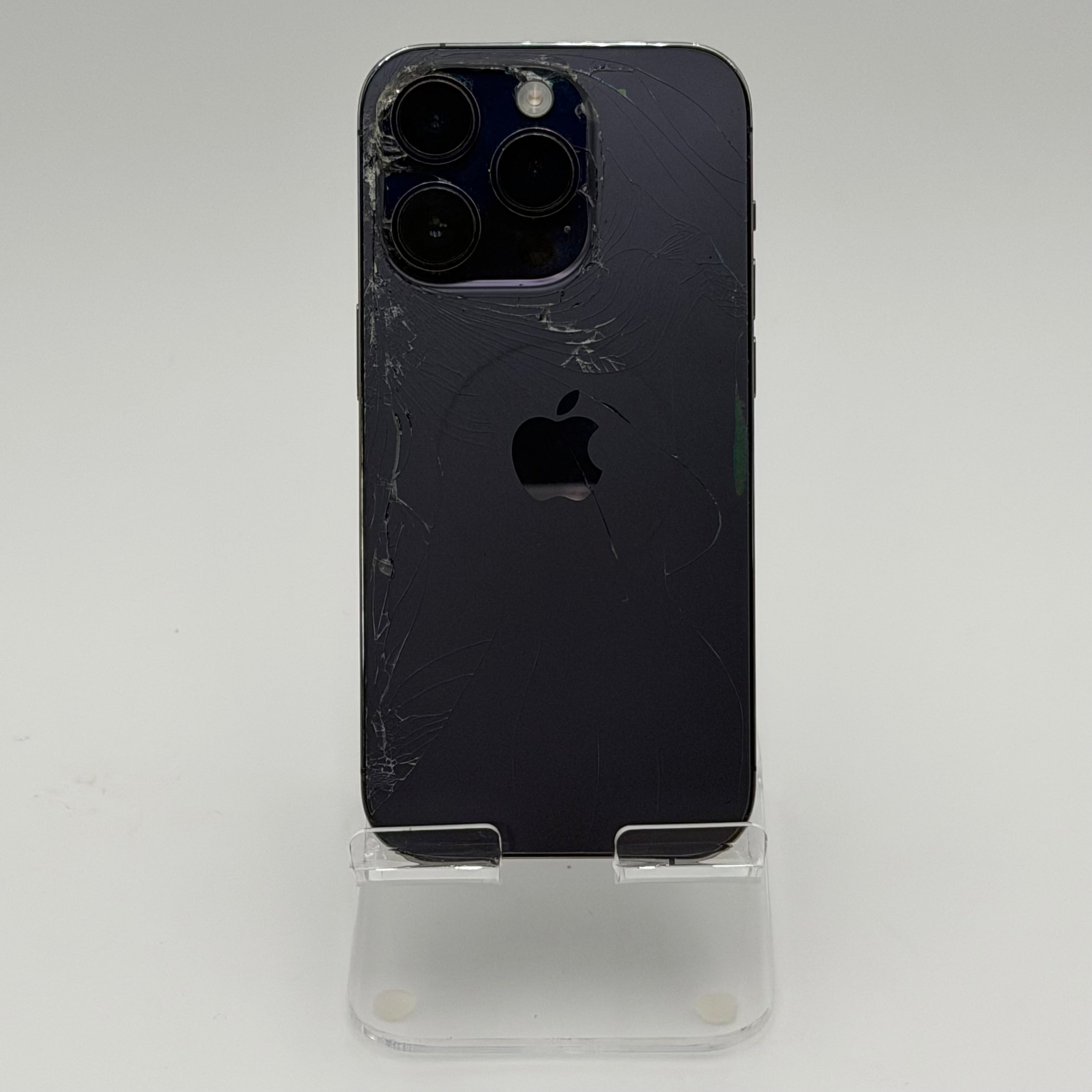 Apple iPhone 14 Pro 128GB Unlocked - Purple CRACKED BACK