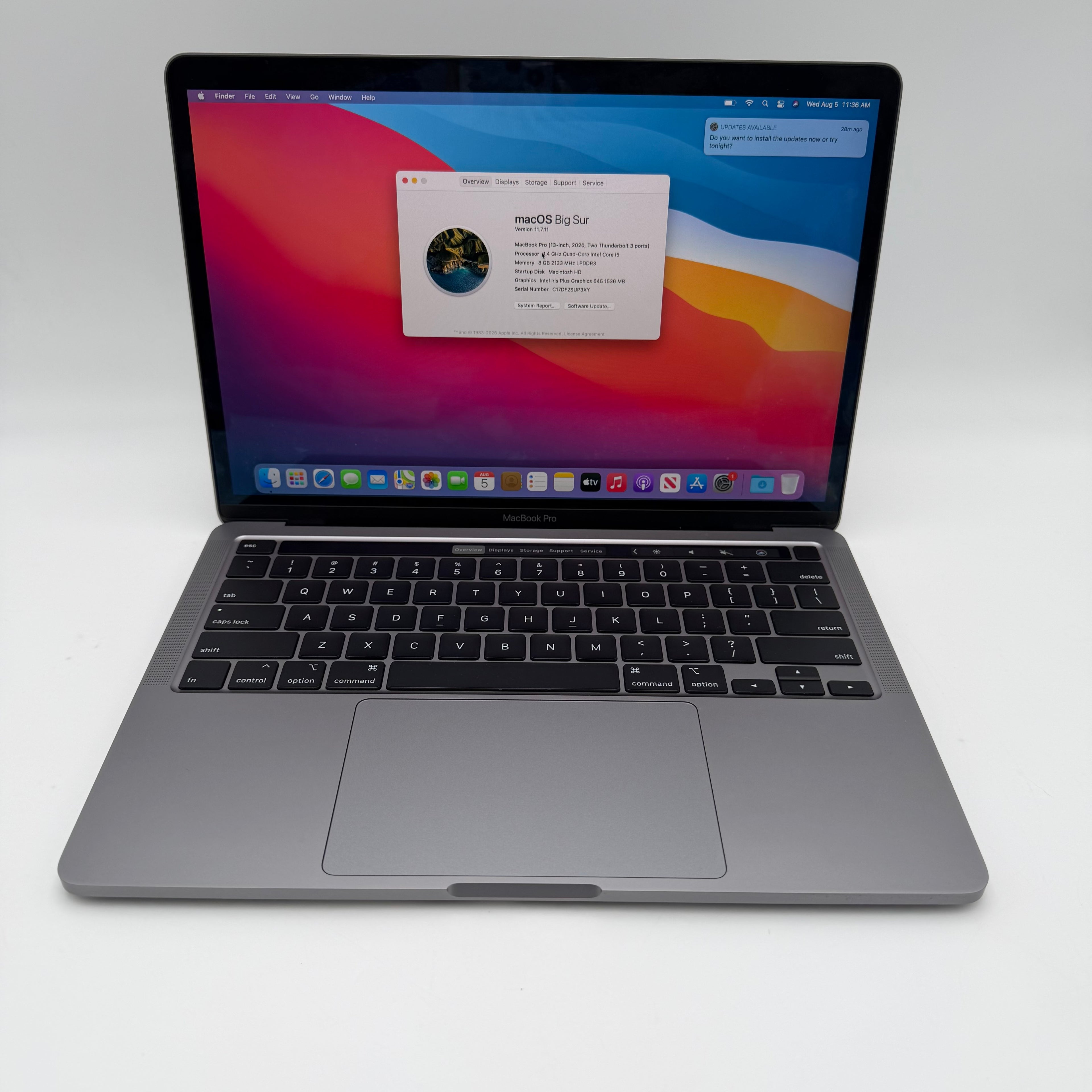 Apple MacBook Pro 13" Core i5 8GB 256GB A2289 2020 Laptop