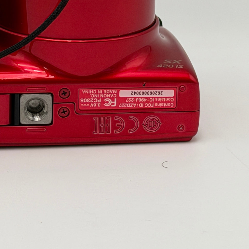 Canon PowerShot SX420 IS Digital Camera Red Used - A