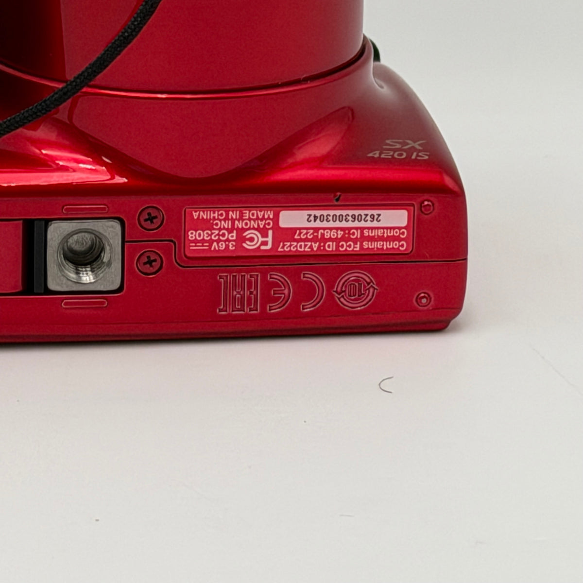 Canon PowerShot SX420 IS Digital Camera Red Used - A