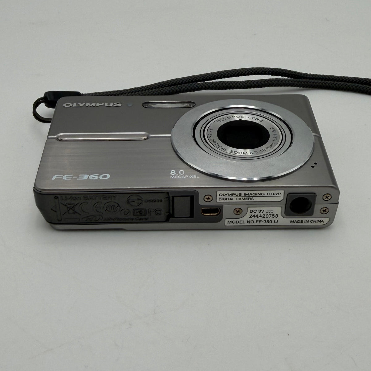 Olympus FE-360 Digital Camera No Charger