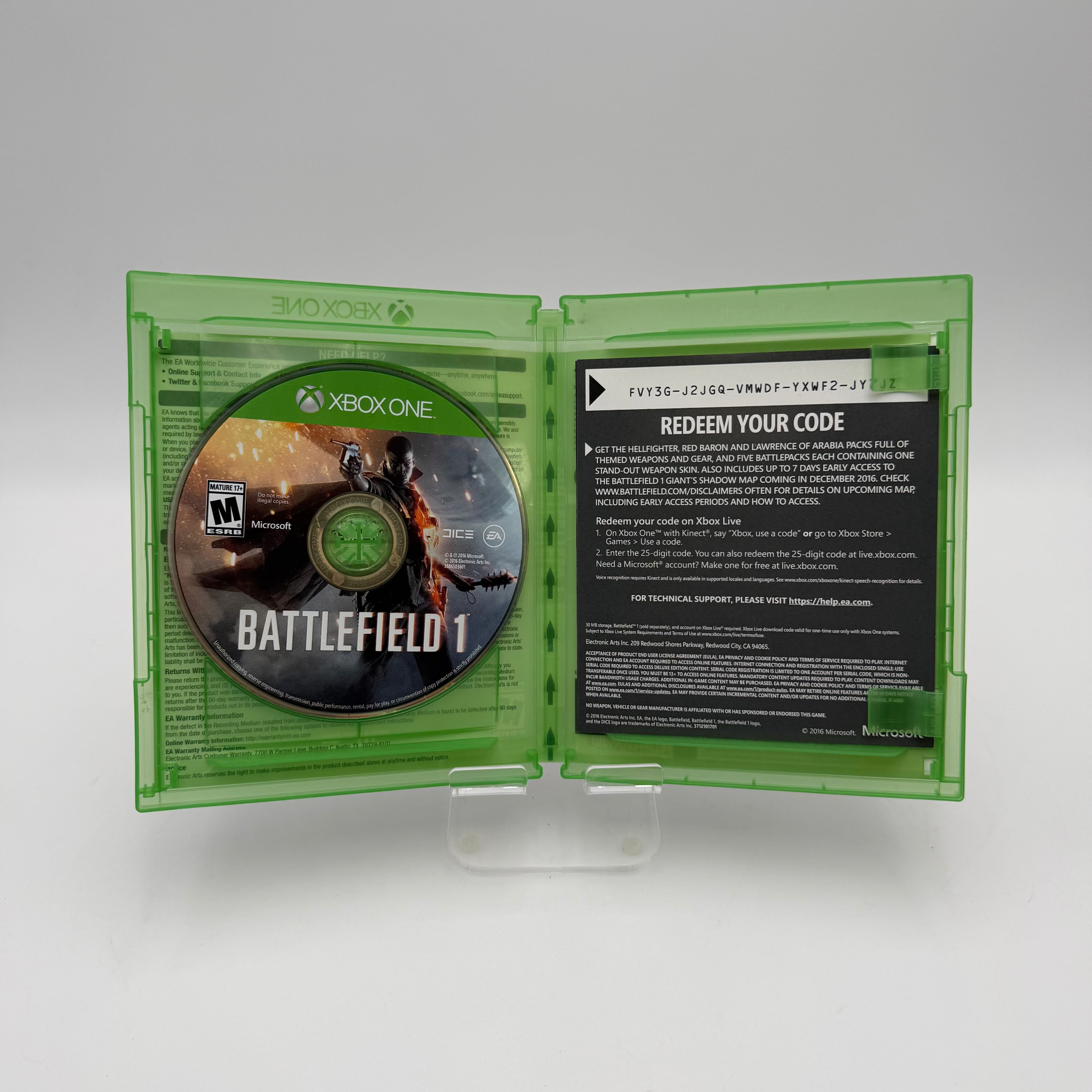 Microsoft Xbox One Battlefield 1 Early Enlister Deluxe Edition - Tested/Working