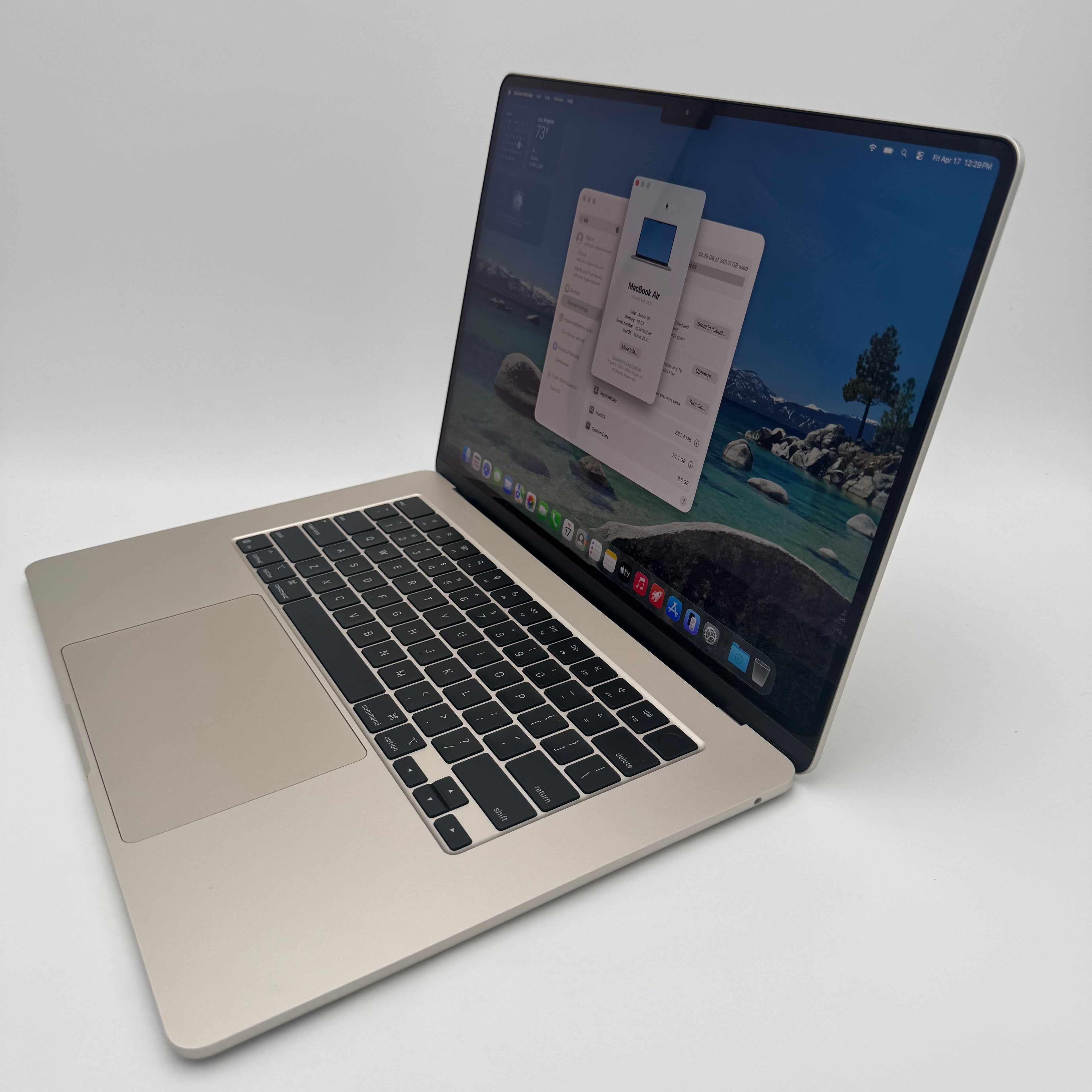 Apple MacBook Air 13-inch M4 A3240 2025 16GB RAM 256GB Silver Used - A