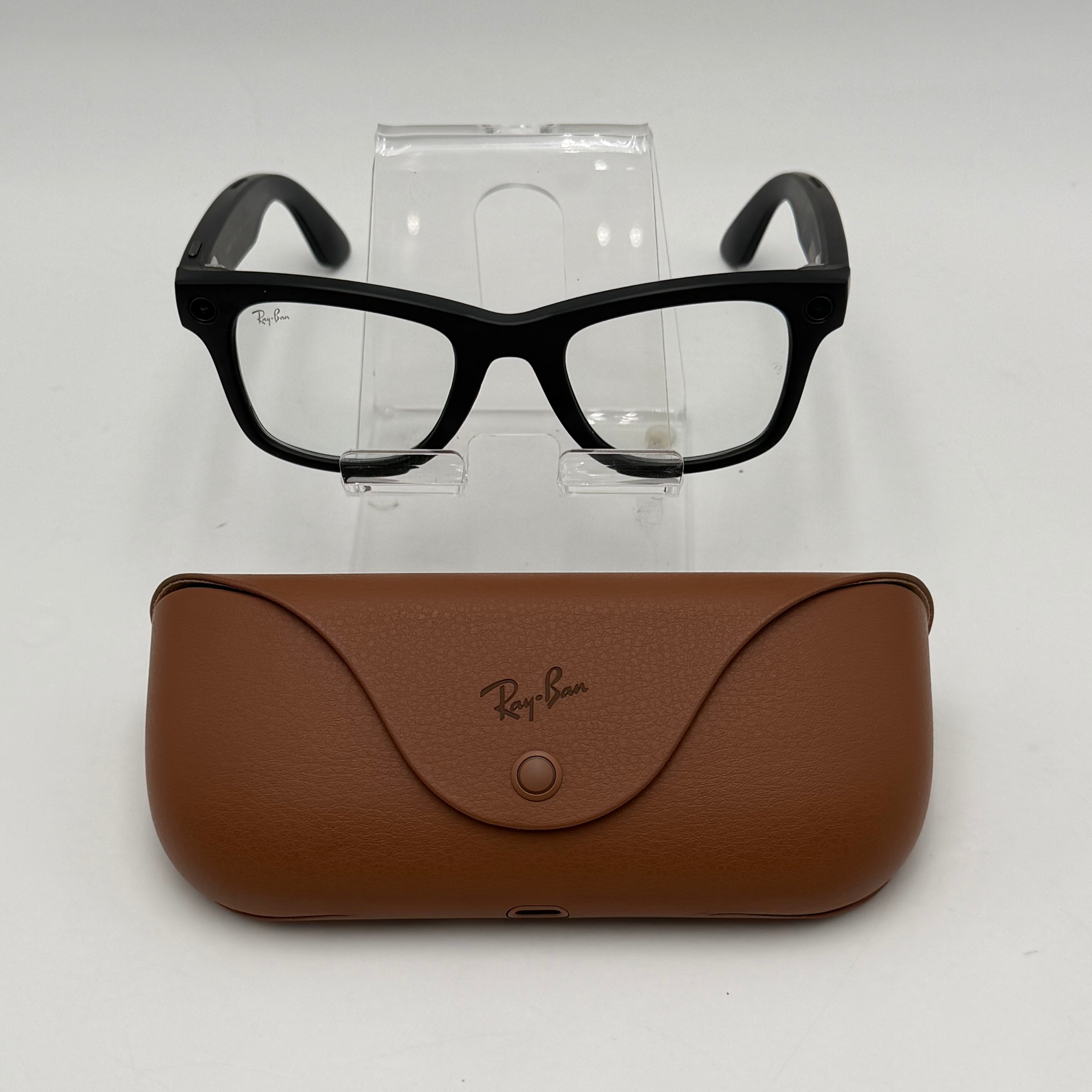 Ray-Ban Meta Wayfarer RW4012 Gen 2 Shiny Black AI Smart Glasses w/ Charging Case
