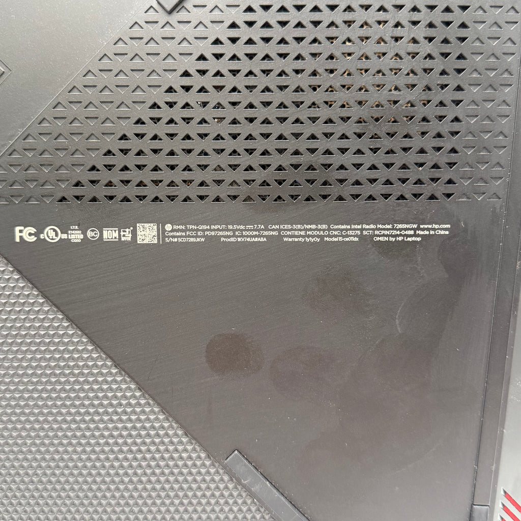 HP Omen 15-ce0011dx 15-inch Core i7 16GB 1TB Black Laptop w/ Charger
