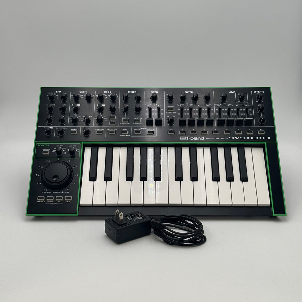 Roland System-1 Plug-Out Analog Modeling Synthesizer Keyboard W/ Power Supply