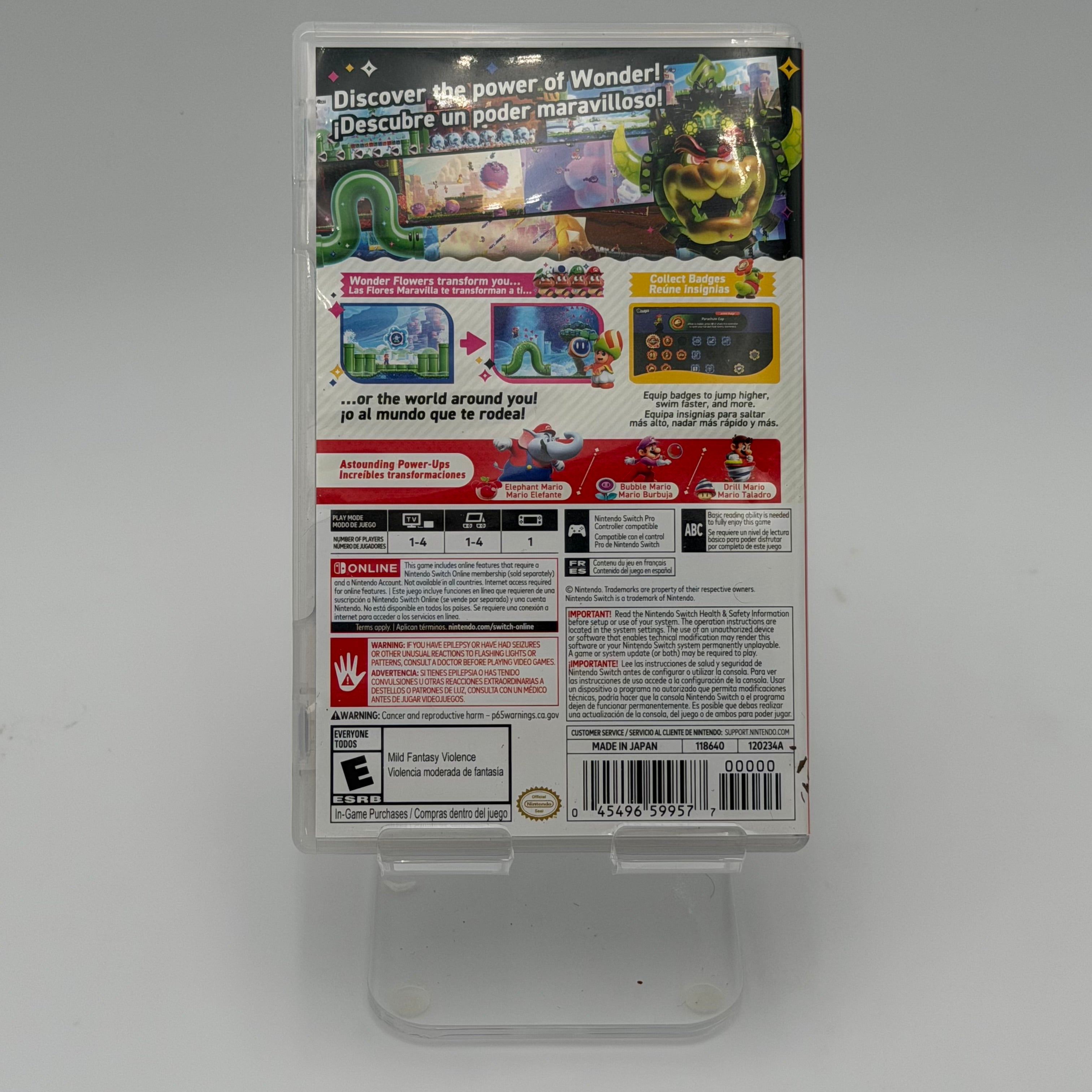 Nintendo Switch Super Mario Bros. Wonder Used Video Game