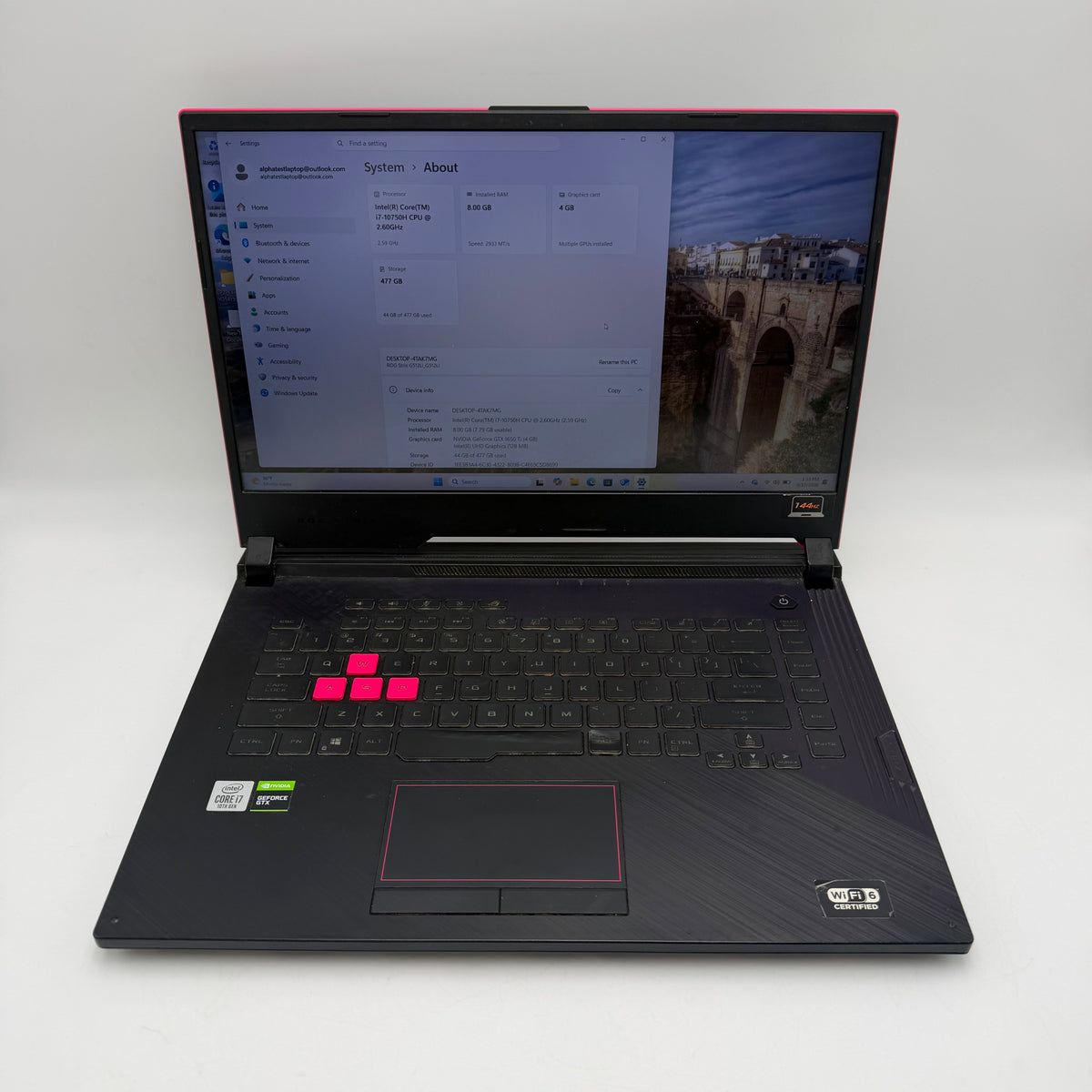 Asus G512LI Laptop - Broken