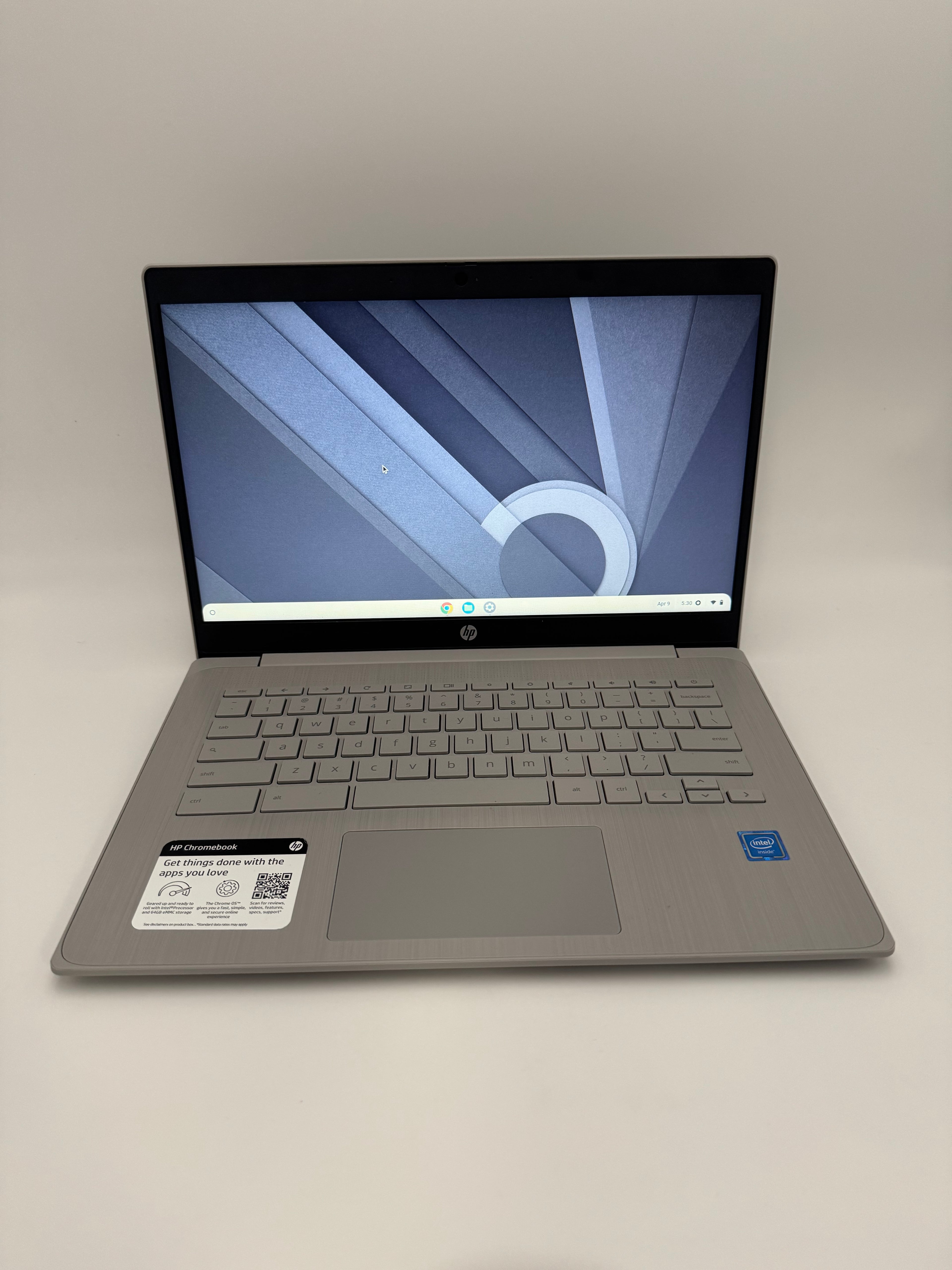 HP 14a-ne0013dx Chromebook 14" Intel Celeron N4120 4GB RAM 64GB Silver Laptop