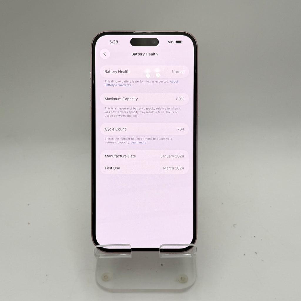 Tmobile Apple iPhone 15 Plus Pink Used A