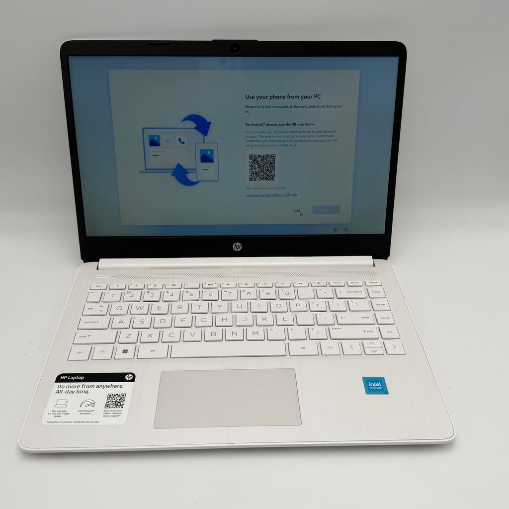 HP 14-dq0052dx Laptop - 64GB 16GB Intel Celeron N4120 1.1 GHz