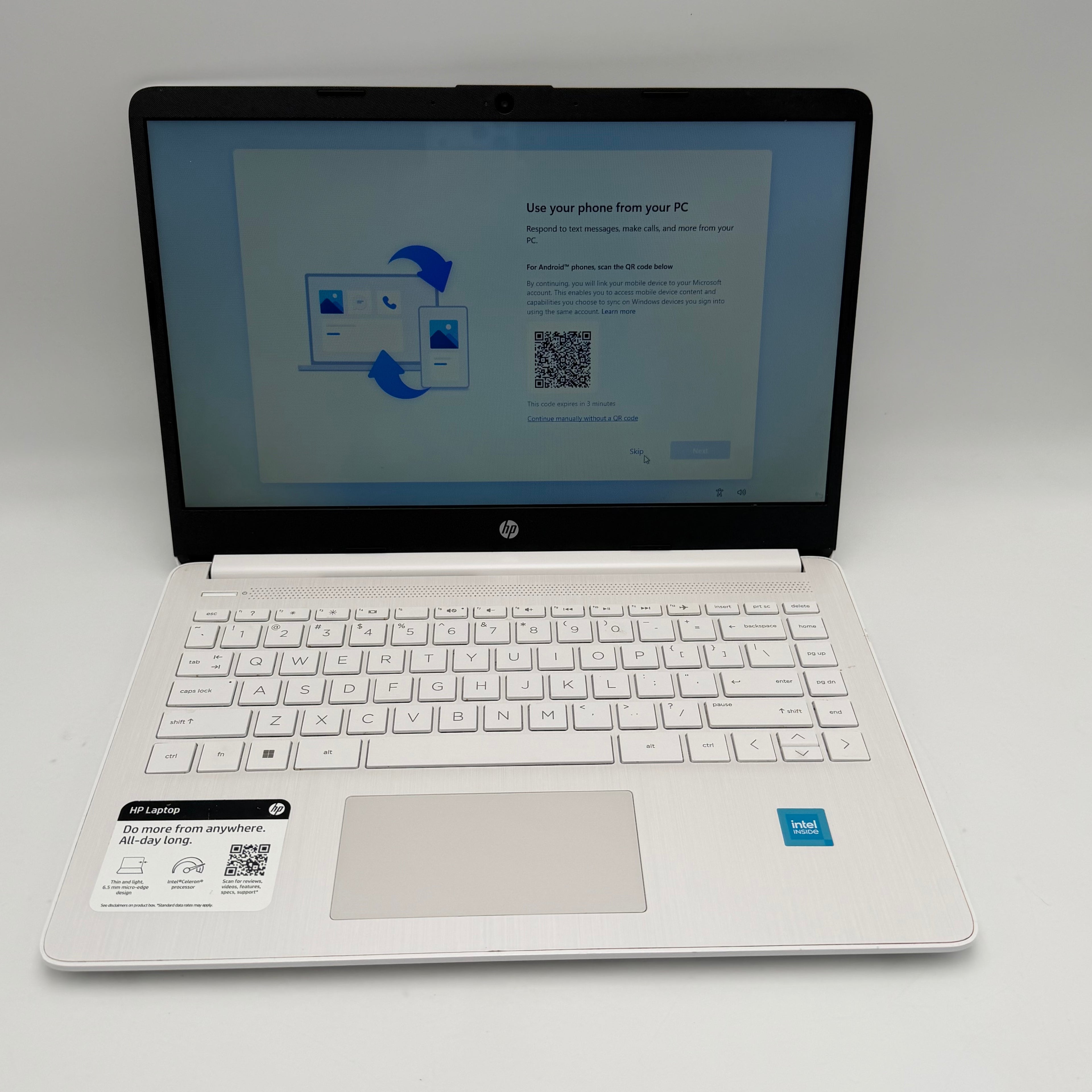 HP 14-dq0052dx Laptop - 64GB 16GB Intel Celeron N4120 1.1 GHz