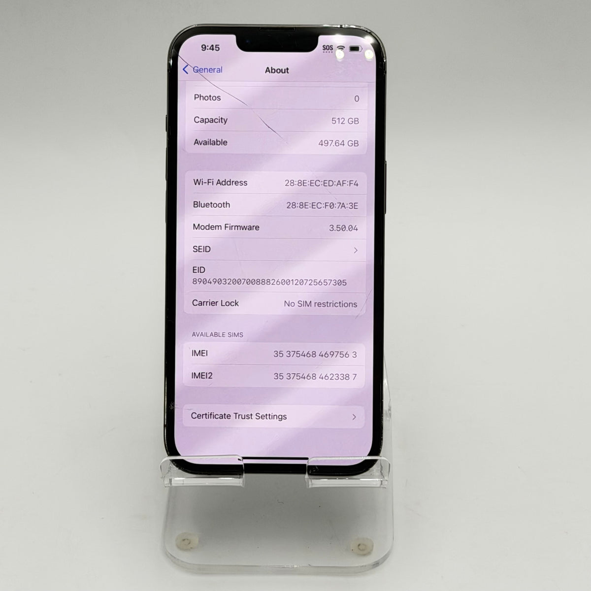 Apple iPhone 13 Pro 128GB Black Broken unlocked