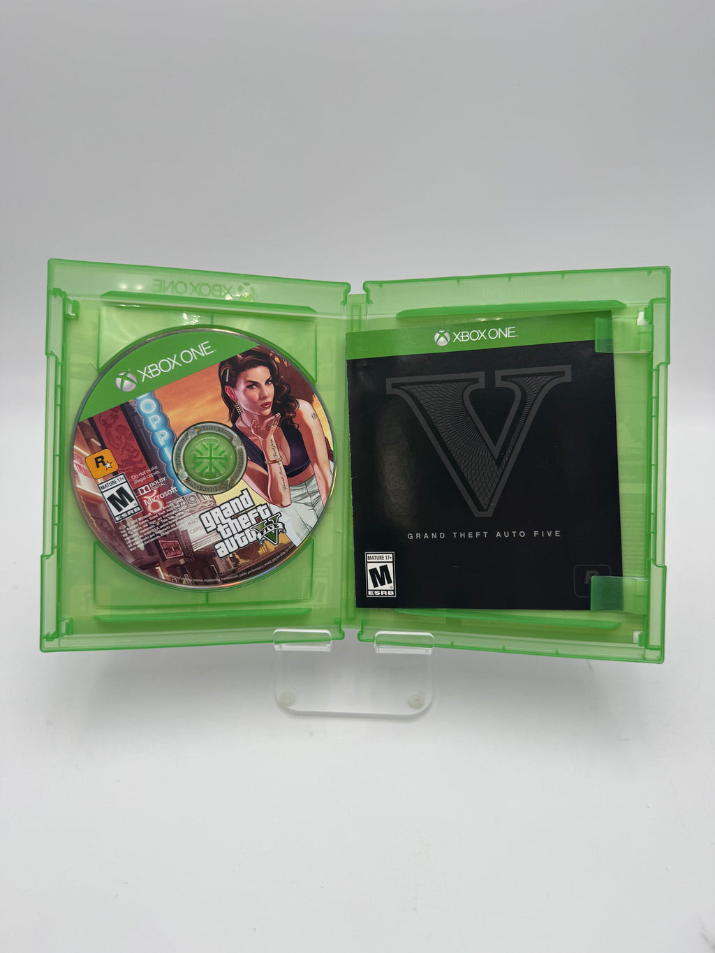 Xbox One Grand Theft Auto V Video Game Used - A Green