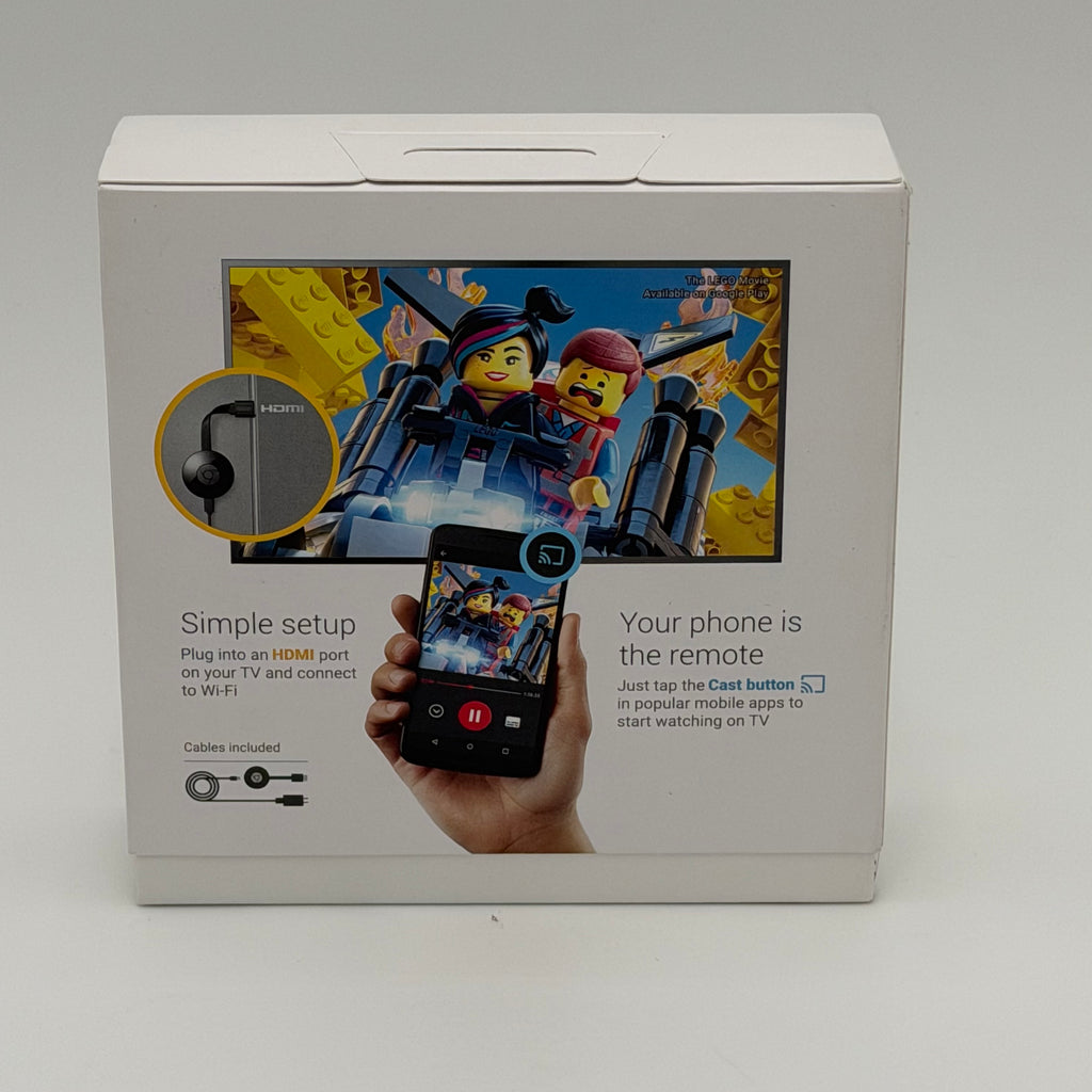 New Chromecast 2nd Gen HDMI TV 1080HP  Google streaming device