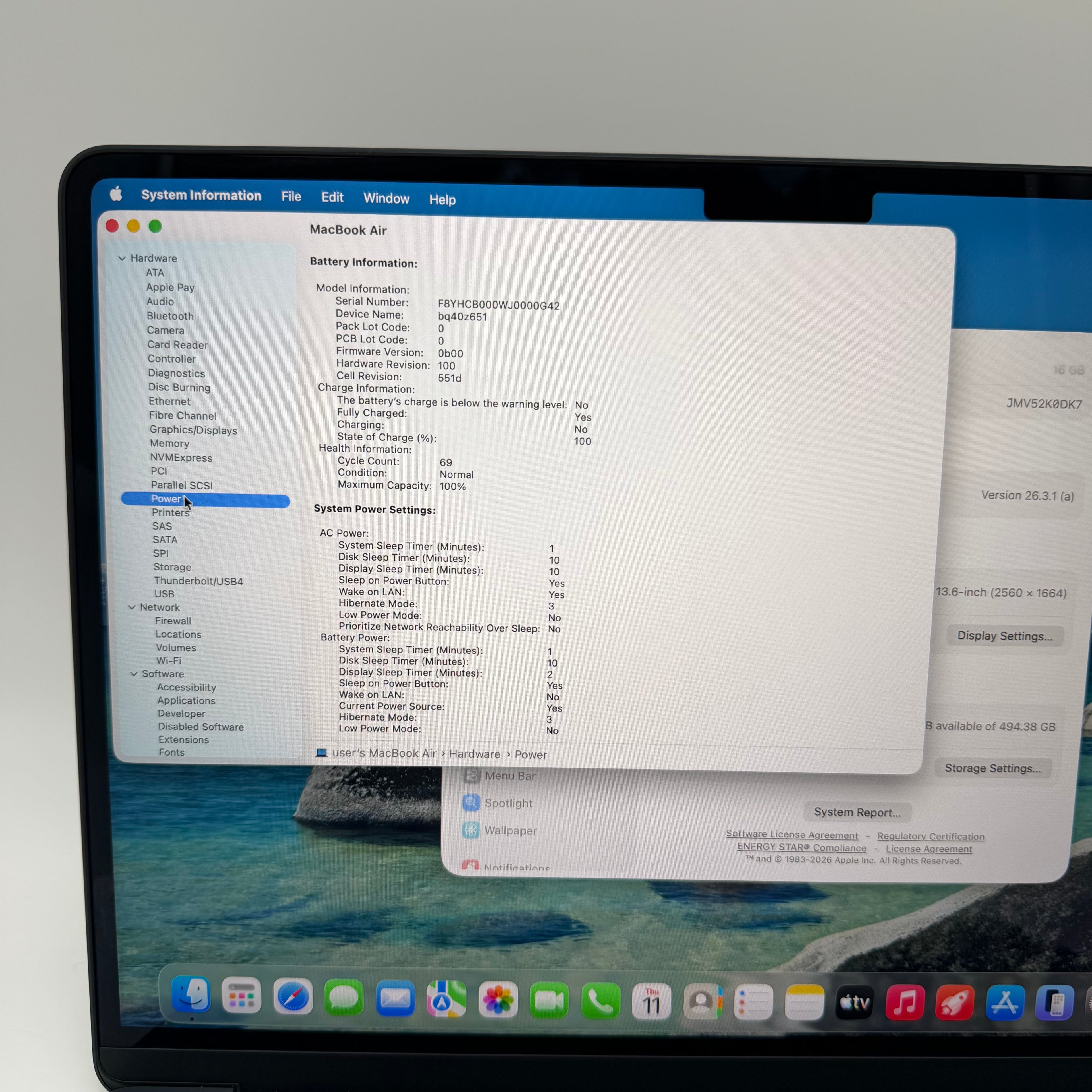 Apple MacBook Air 13" M4 A3240 2025 Blue 16GB RAM 512GB SSD