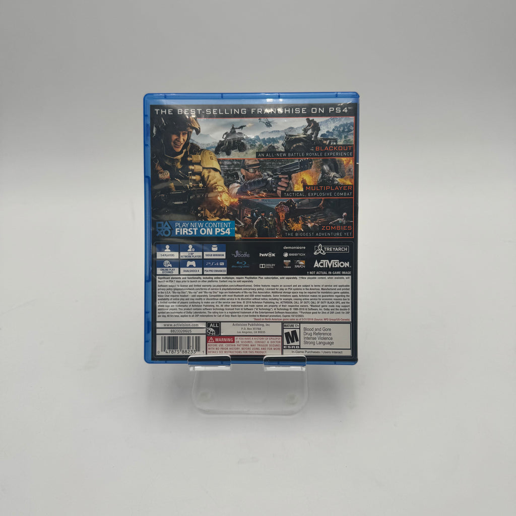 Sony PlayStation 4 PS4 Call of Duty: Black Ops 4 Video Game