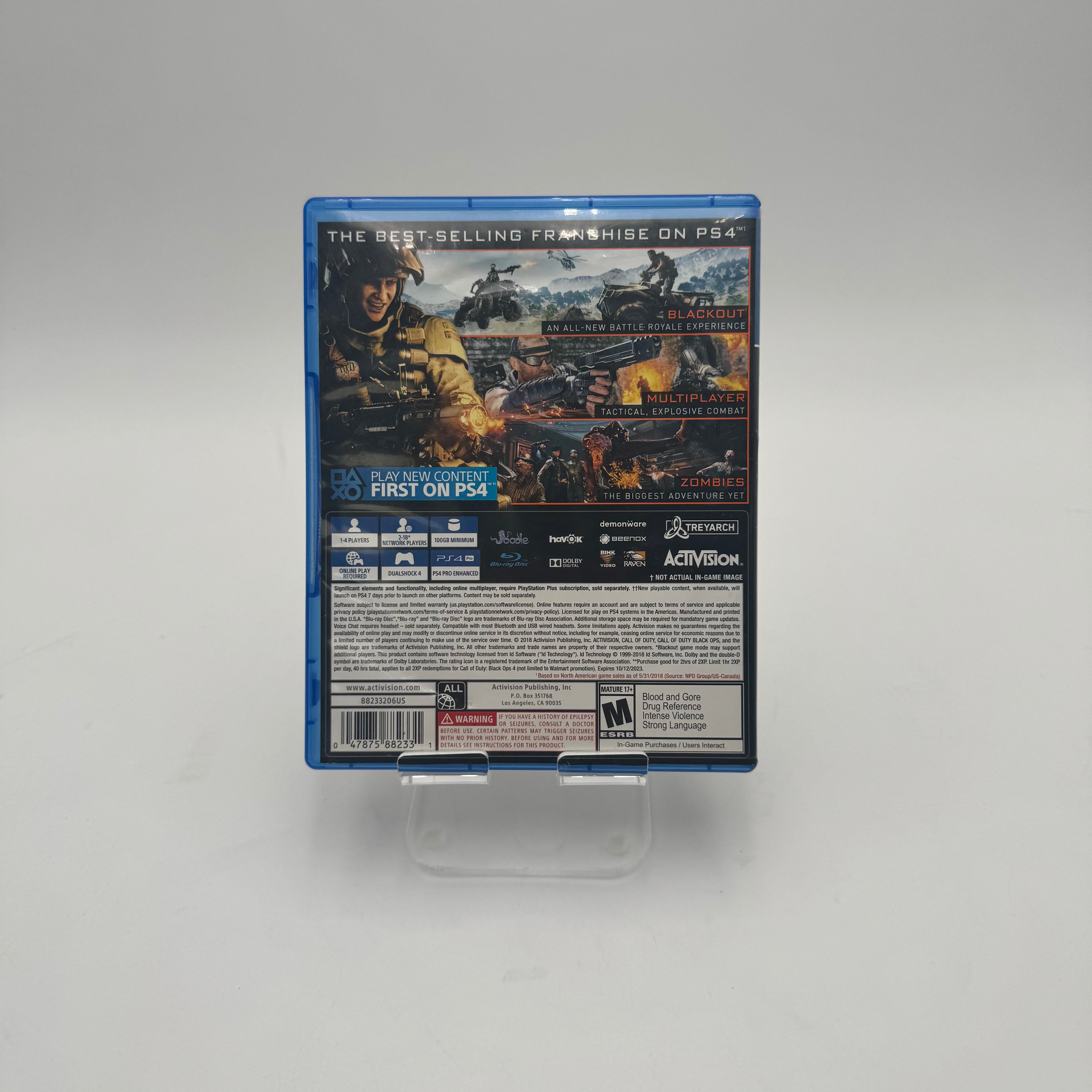 Sony PlayStation 4 PS4 Call of Duty: Black Ops 4 Video Game
