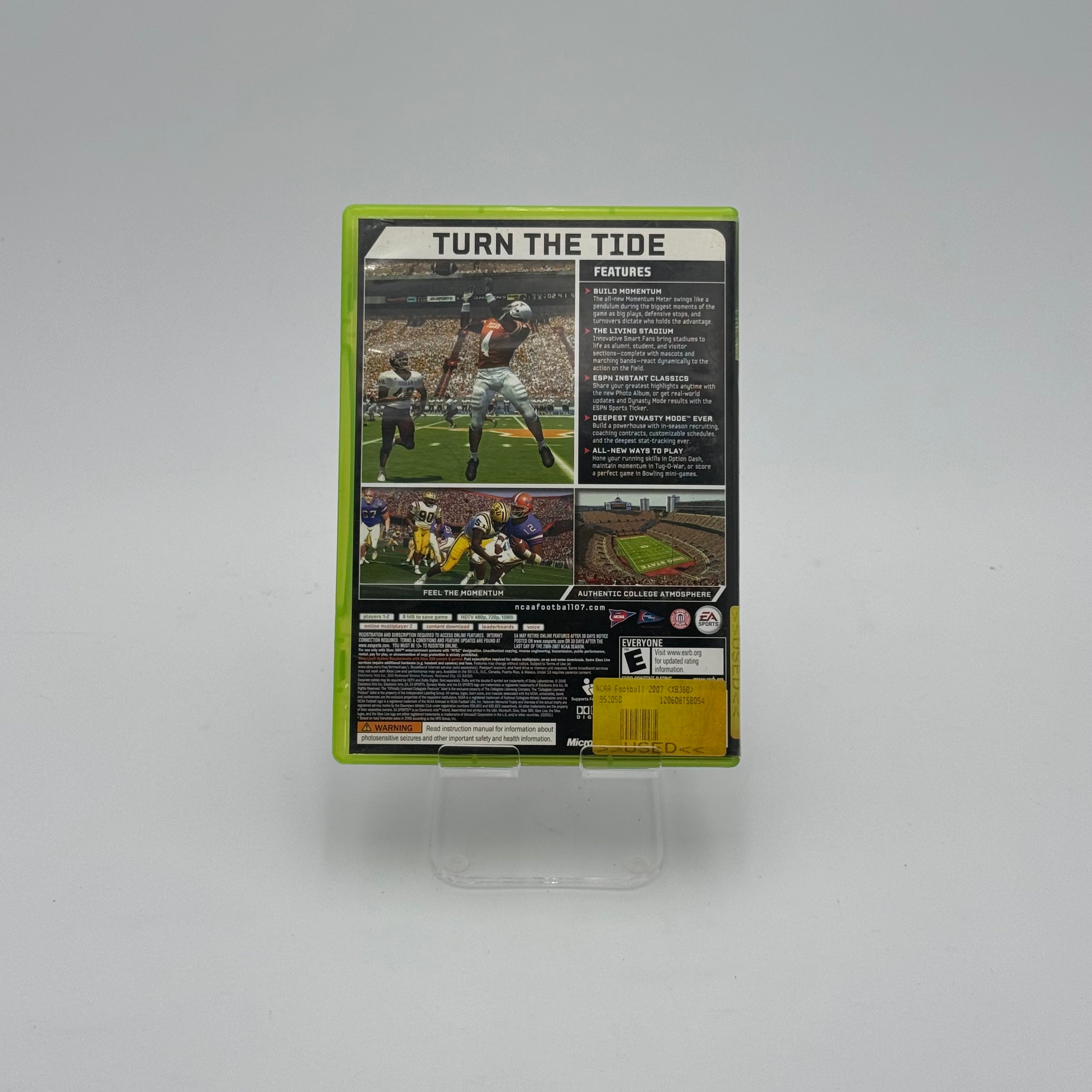 EA Sports NCAA Football, 2007, Xbox 360, Pre-Owned