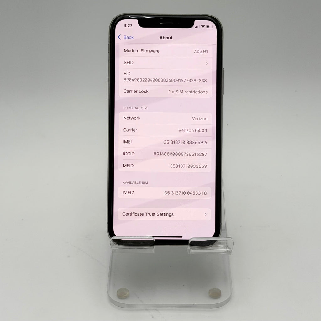 Apple iPhone XS 64GB White Unlocked - Broken