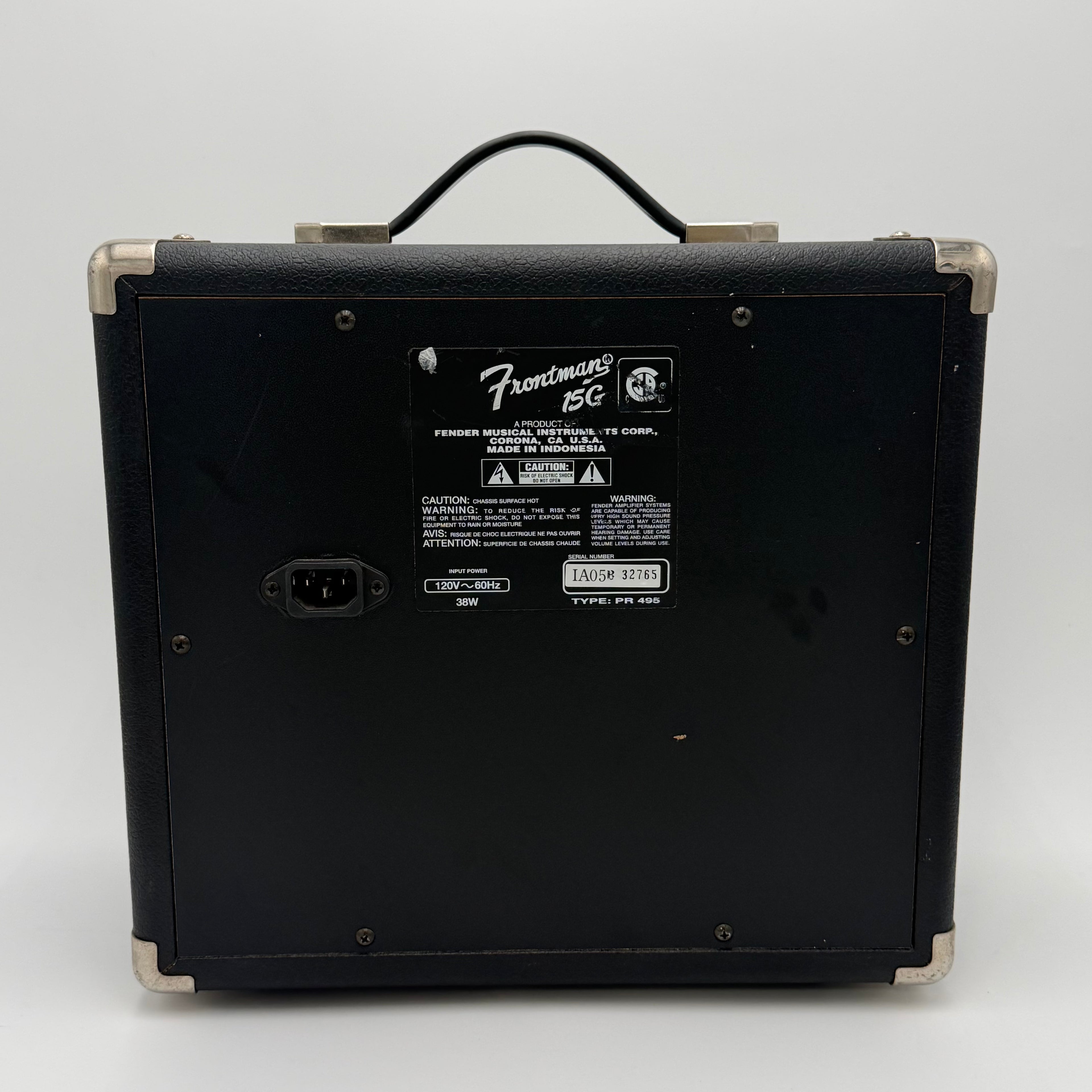 Fender Frontman 15G 15 watt Guitar Amp POWER CABLE INCLUDE