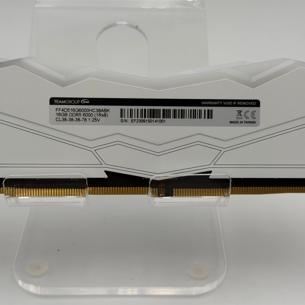 TEAMGROUP T-Force Delta RGB DDR5 32GB (2x16) 6000MHz CL38 XMP/EXPO White