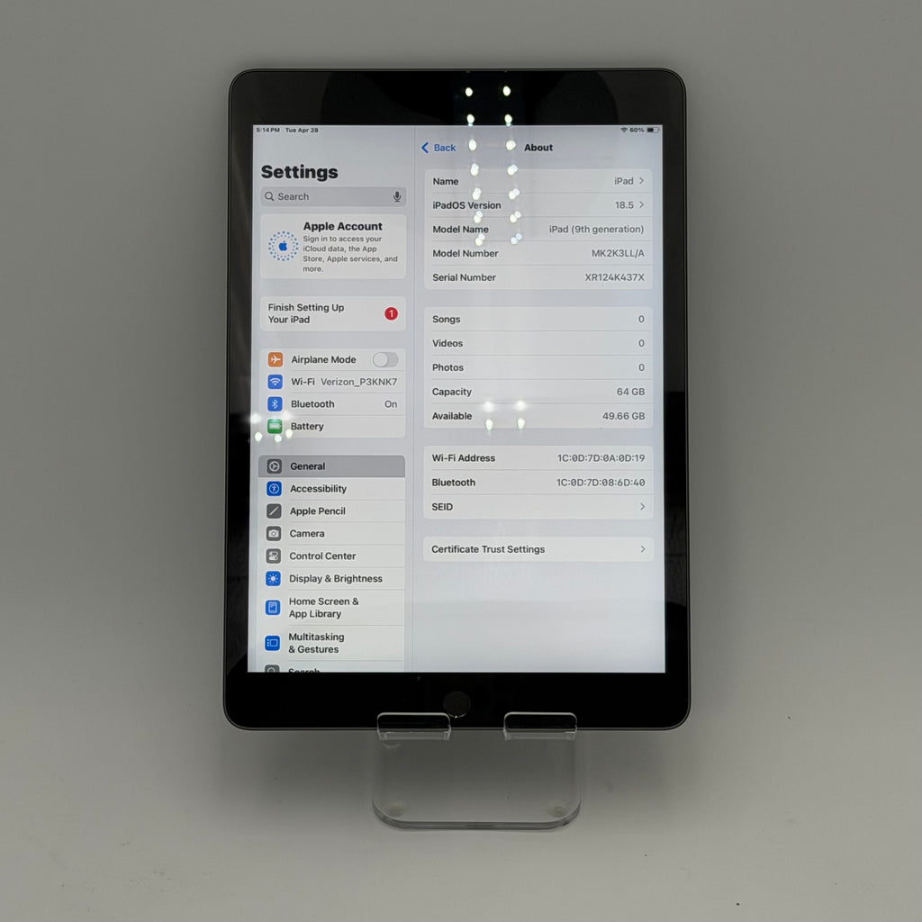 Apple iPad (9th Generation) A2602 64GB Good Condition | Space Gray | WIFI ONLY