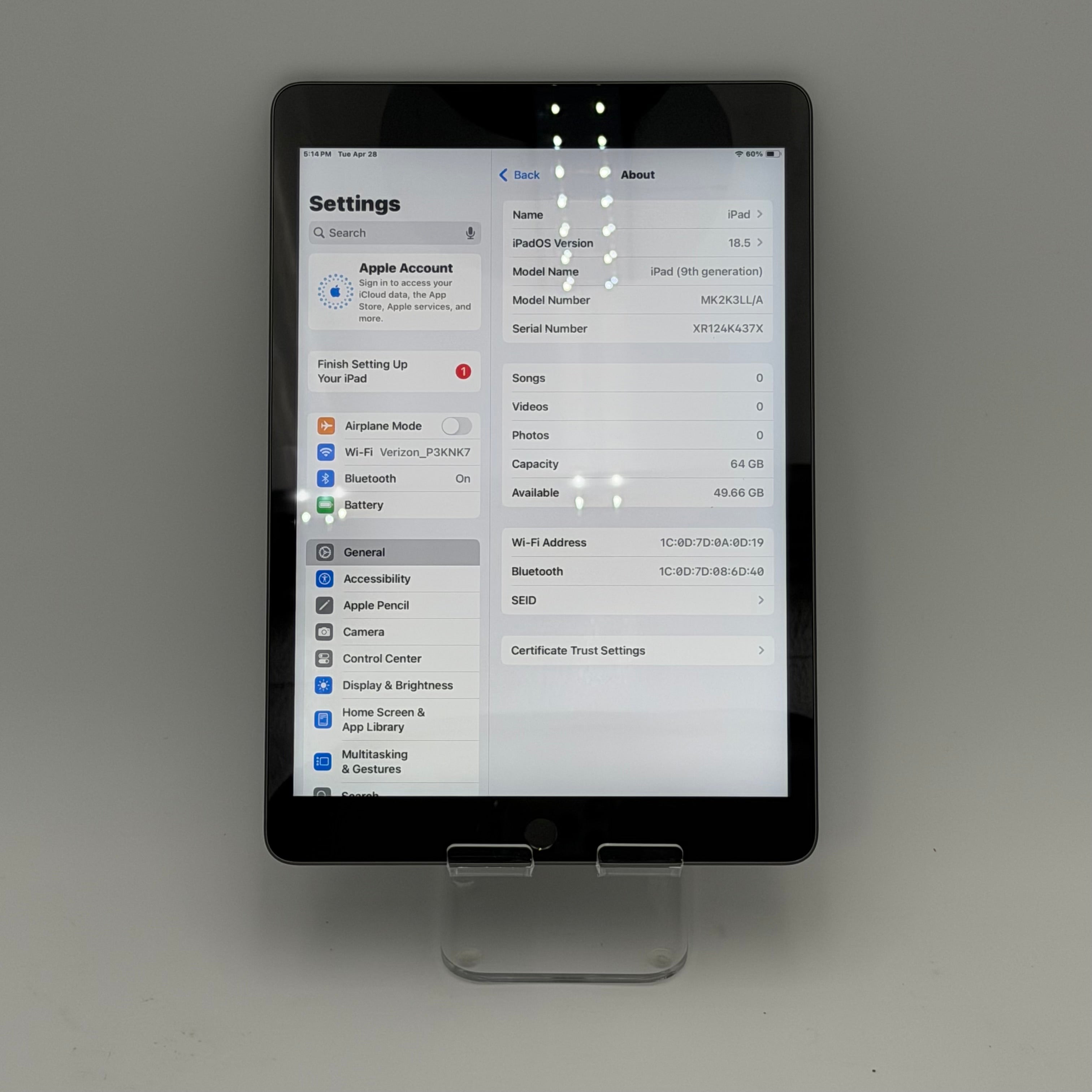 Apple iPad (9th Generation) A2602 64GB Good Condition | Space Gray | WIFI ONLY