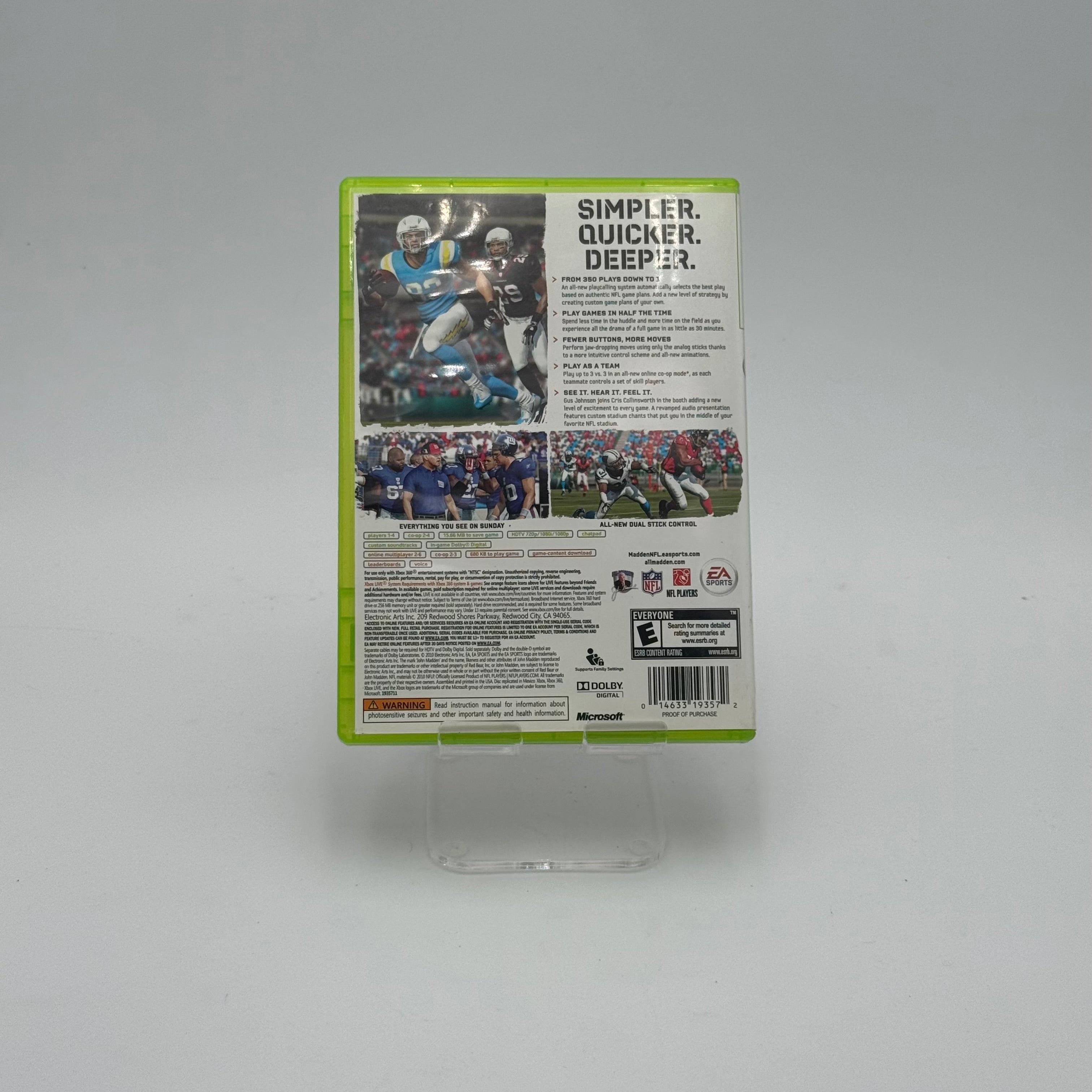 EA Sports Madden 11, Xbox 360, Pre Owned