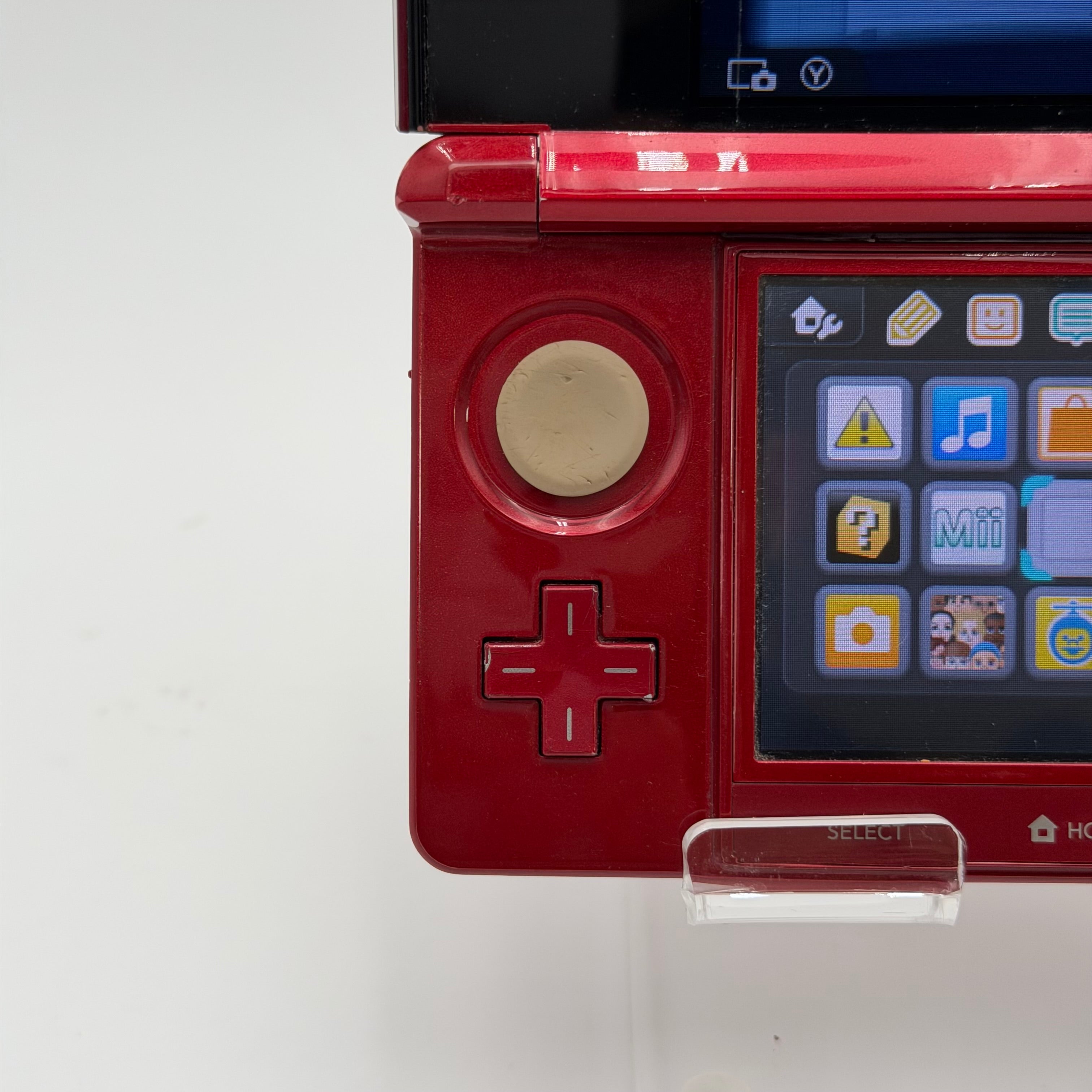 Flame Red Nintendo 3DS (Original) - WORKING - Includes Charger and Stylus
