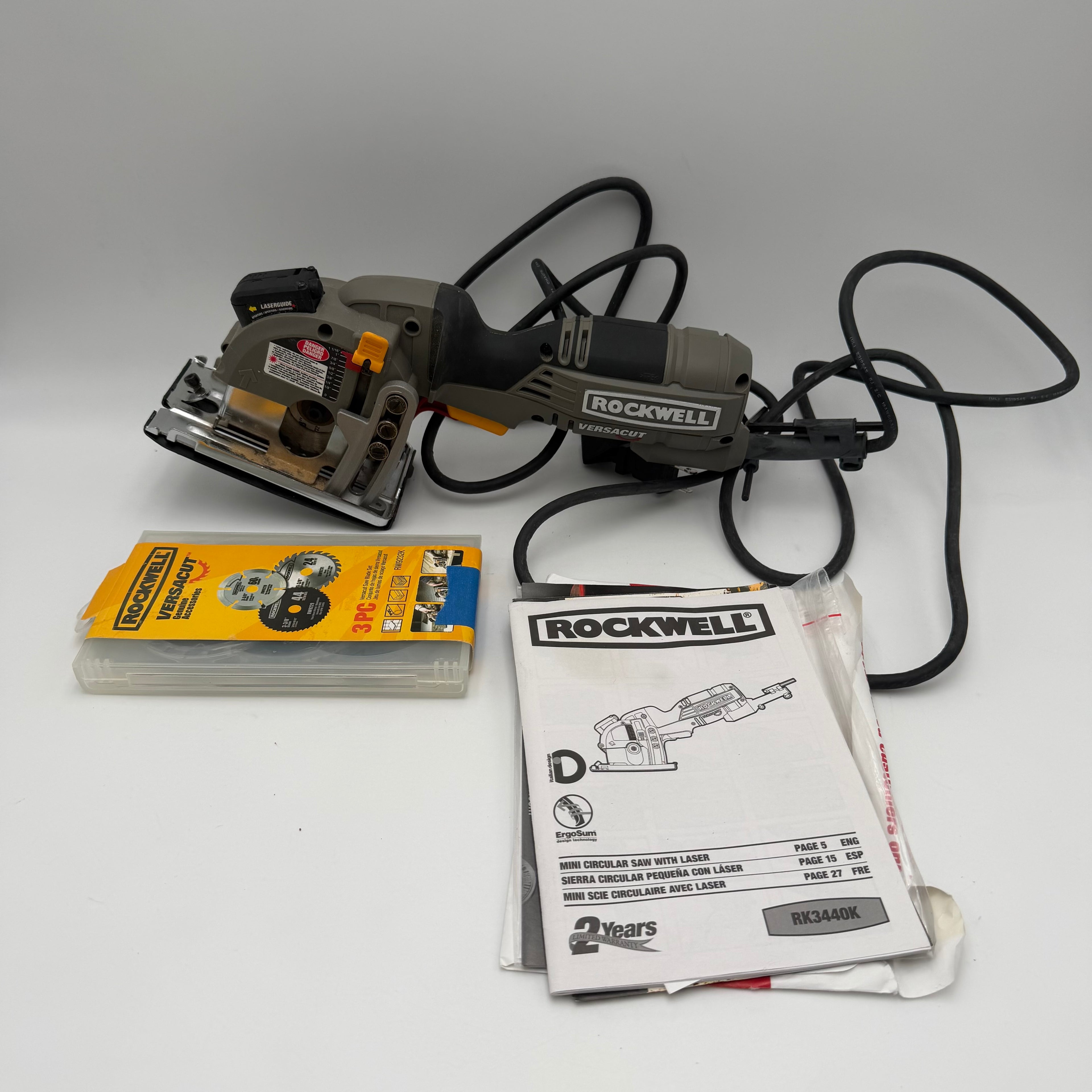 Rockwell Mini Circular Saw w/Laser VersaCut RK3440K Power Tool